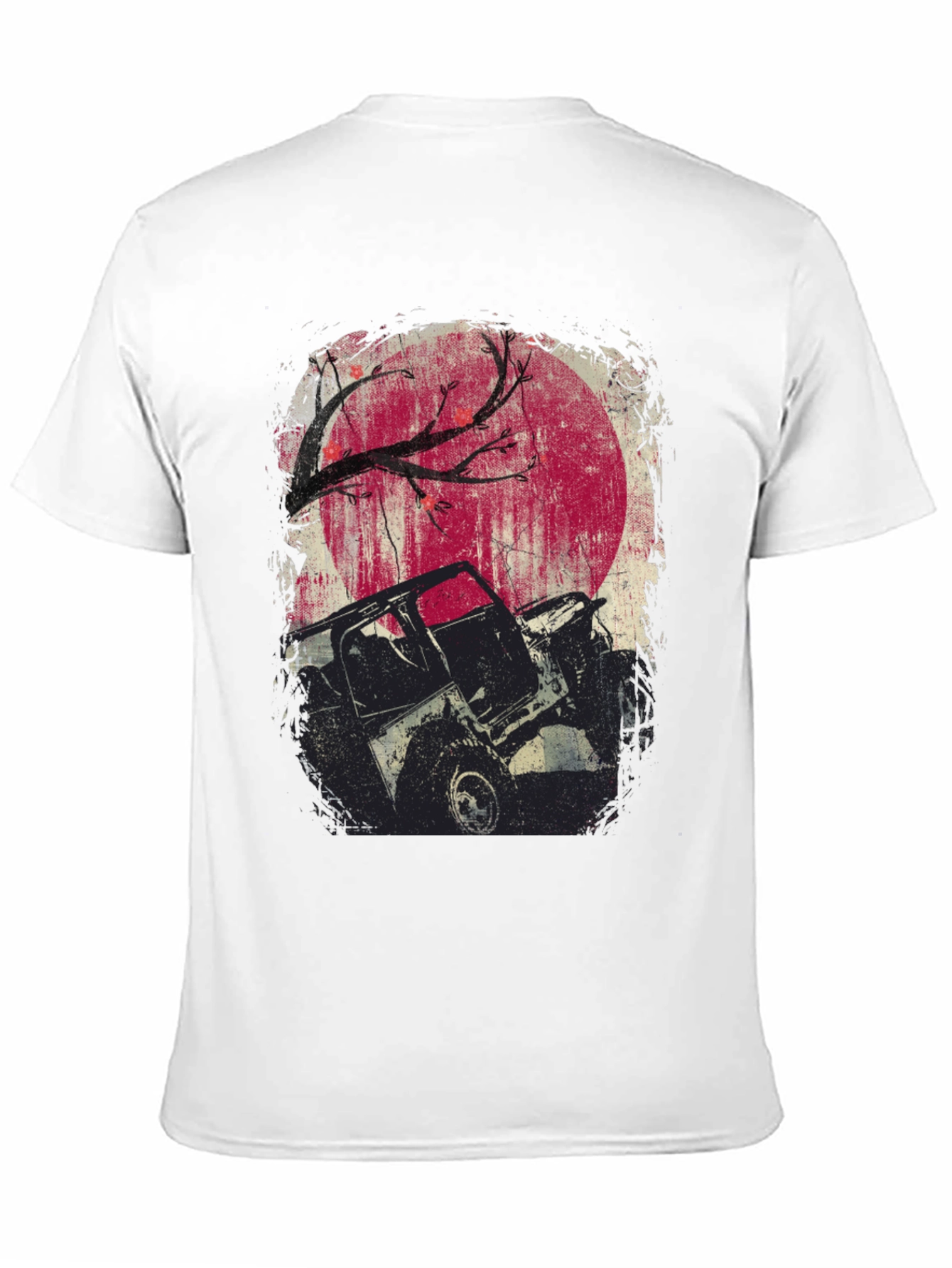 Off-Road Adventure T-Shirt - Moonlit Jeep Design