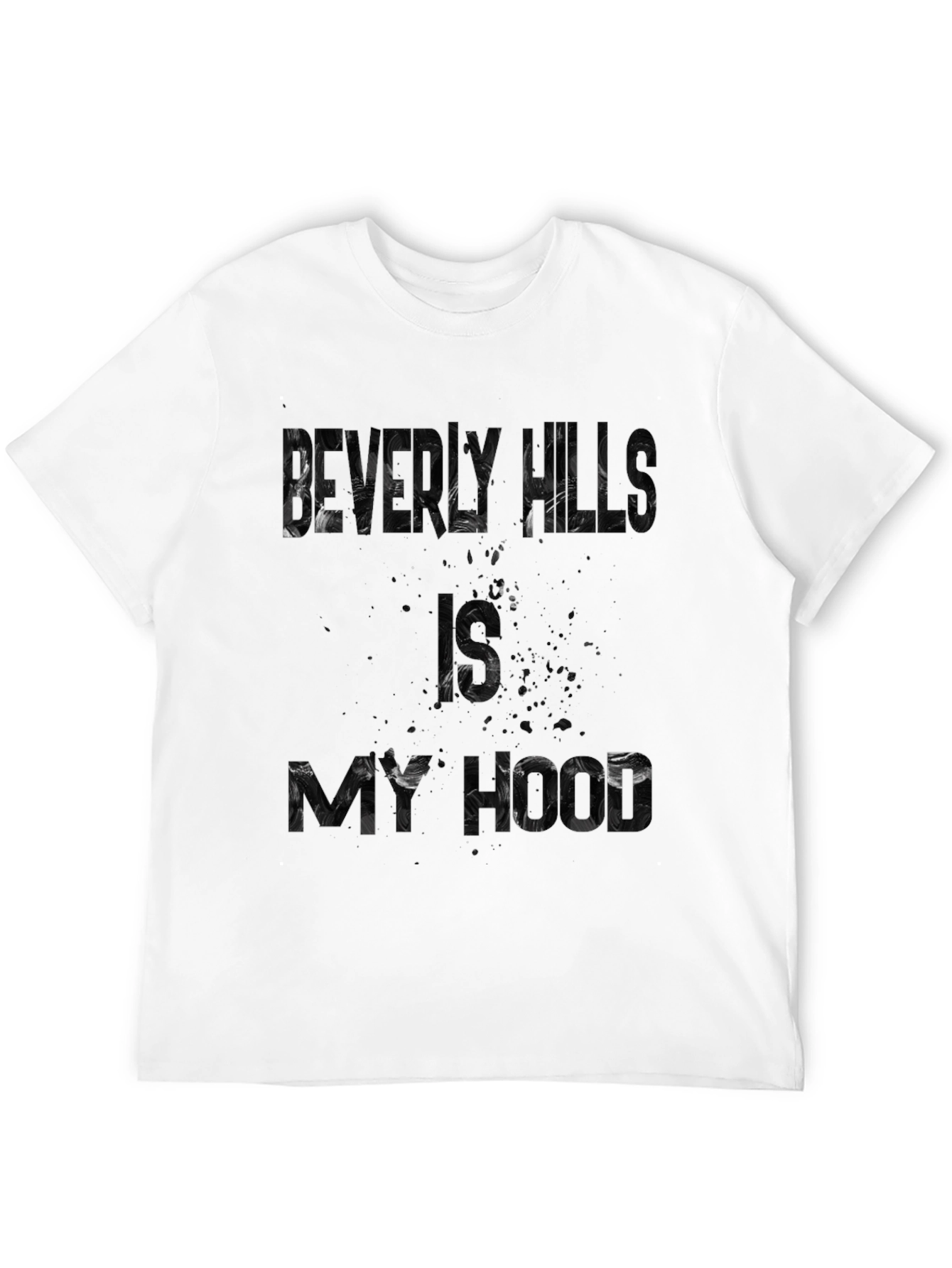 Beverly Hills is My Hood Black Graphic Tee