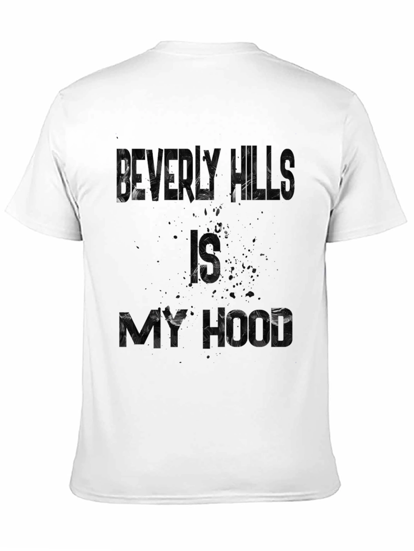 Beverly Hills is My Hood Black Graphic Tee