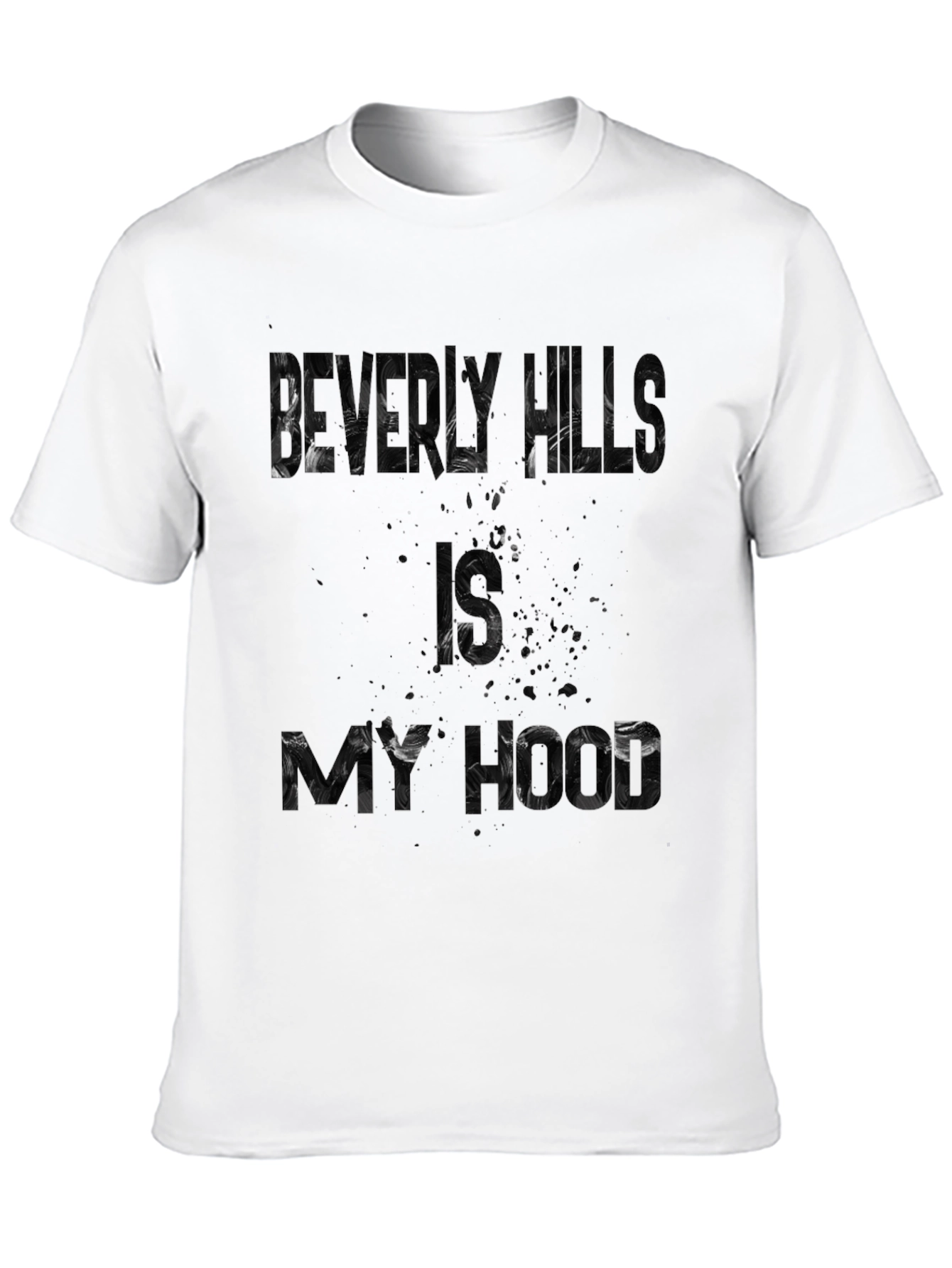 Beverly Hills is My Hood Black Graphic Tee