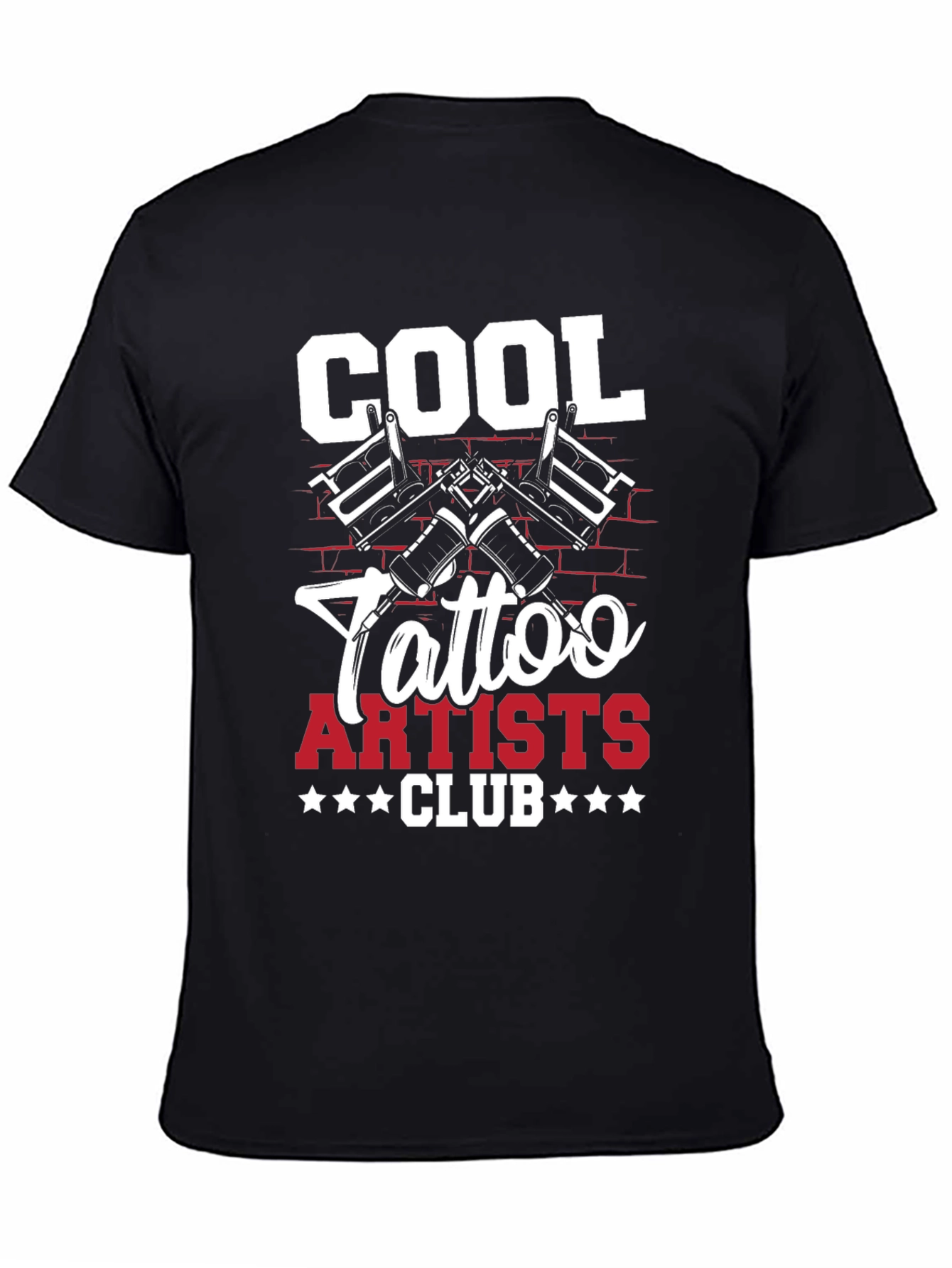 Cool Tattoo Artists Club Black Graphic T-Shirt