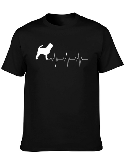 Dog Heartbeat T-Shirt - Cute Pet Lover Tee