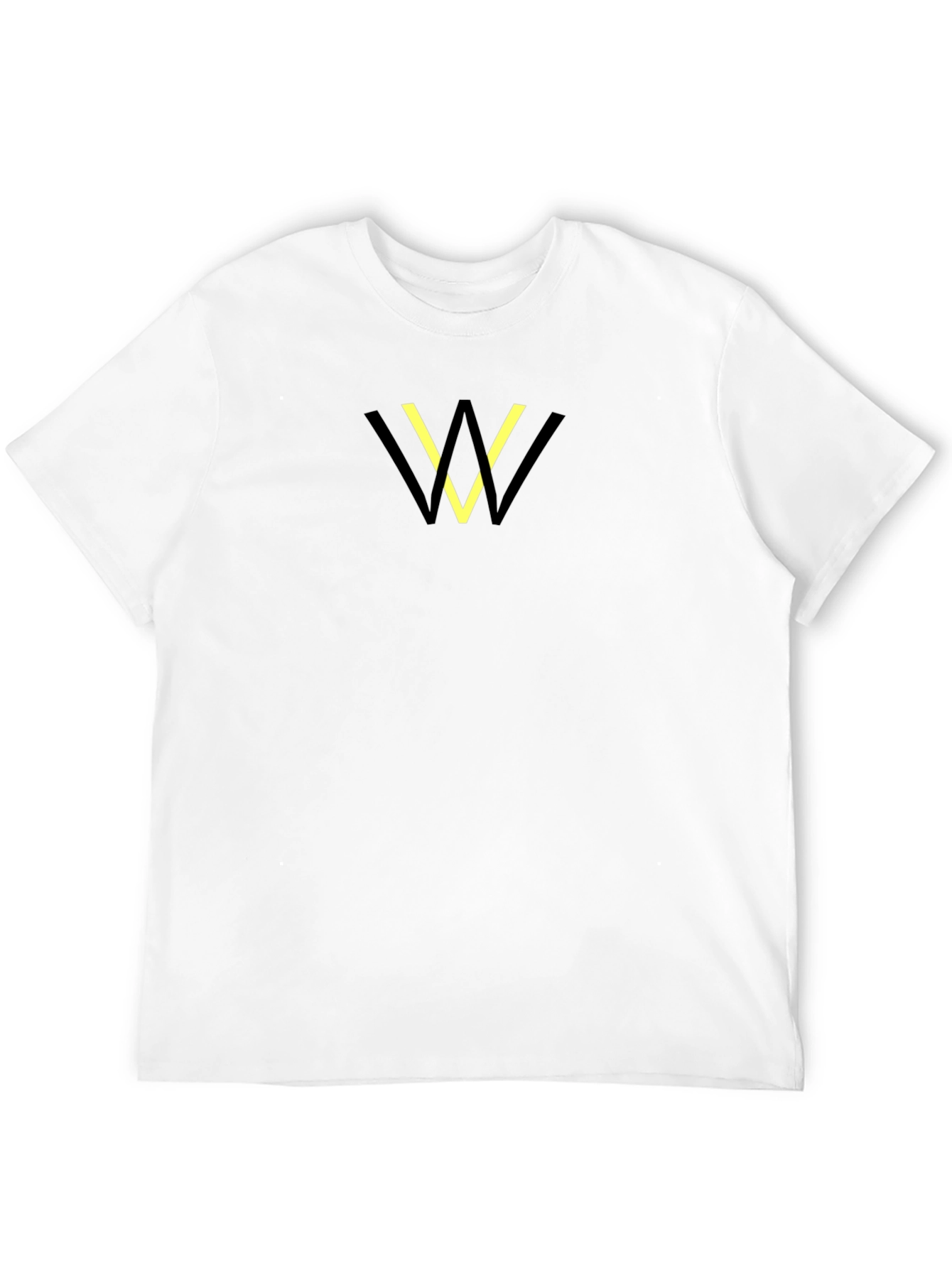 Modern W Graphic Black T-Shirt
