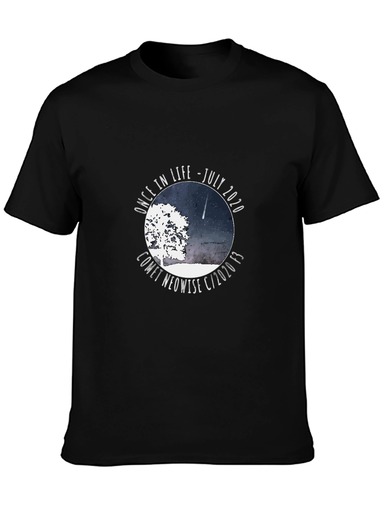 Comet Neowise July 2020 Black T-Shirt