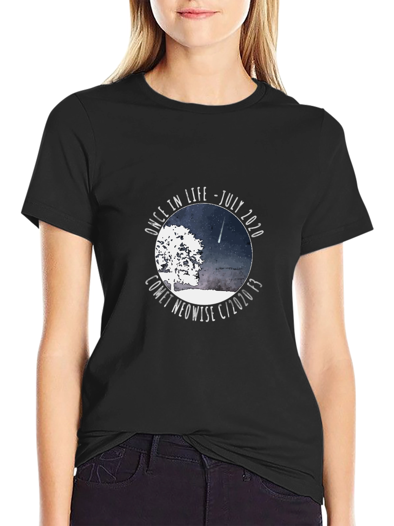 Comet Neowise July 2020 Black T-Shirt