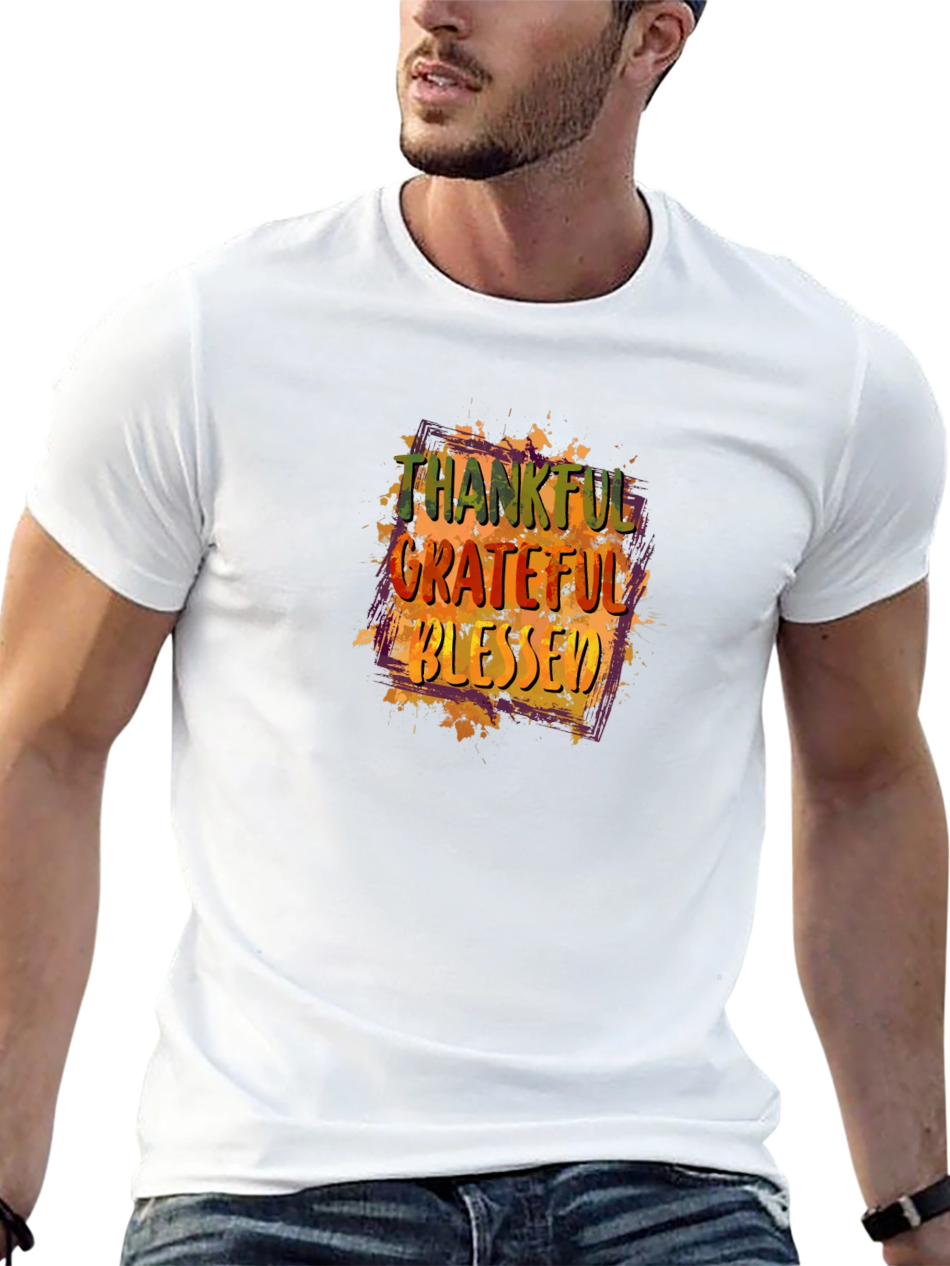 Thankful Grateful Blessed Graphic Tee