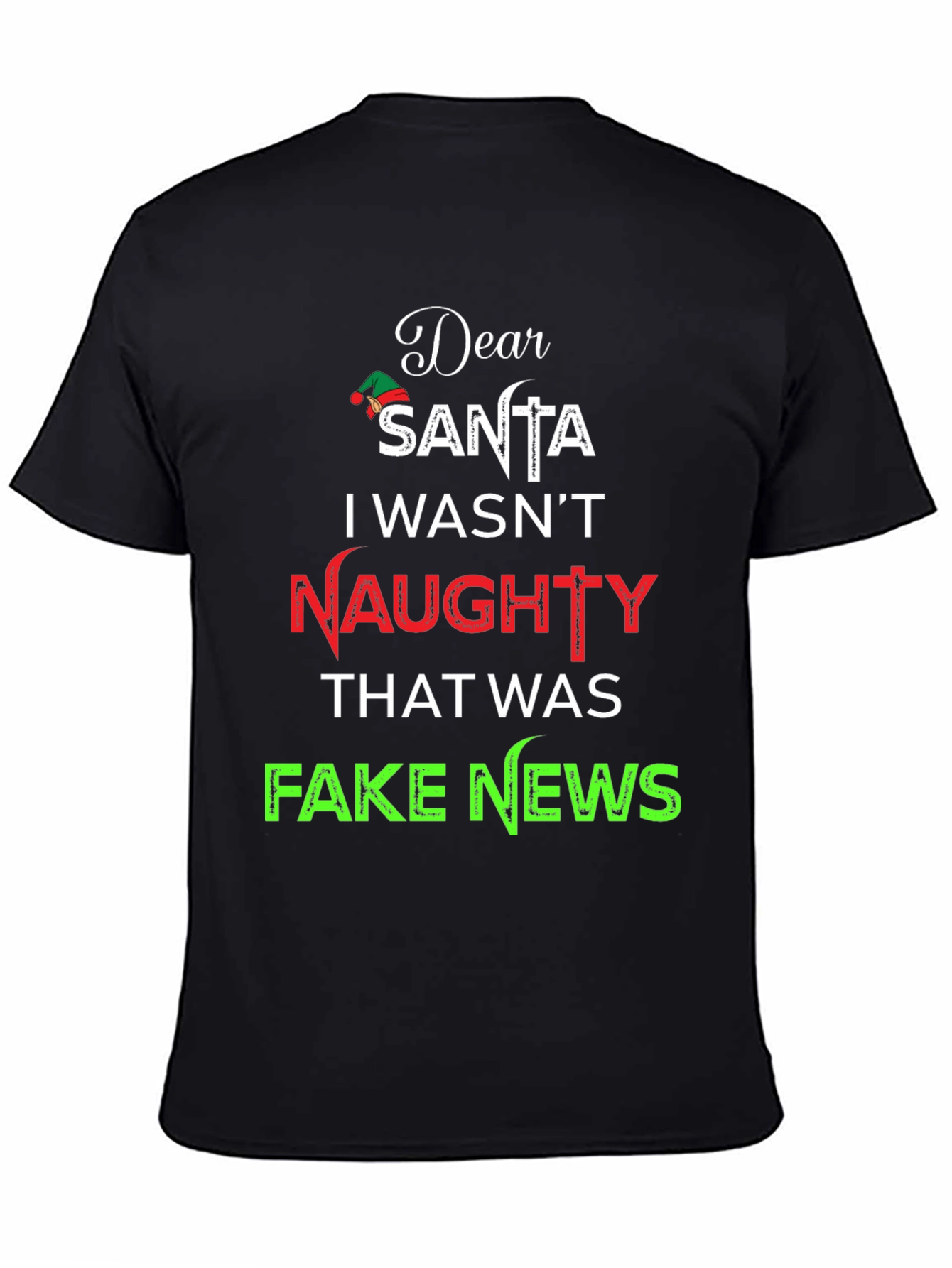 Dear Santa Fake News Christmas Tee