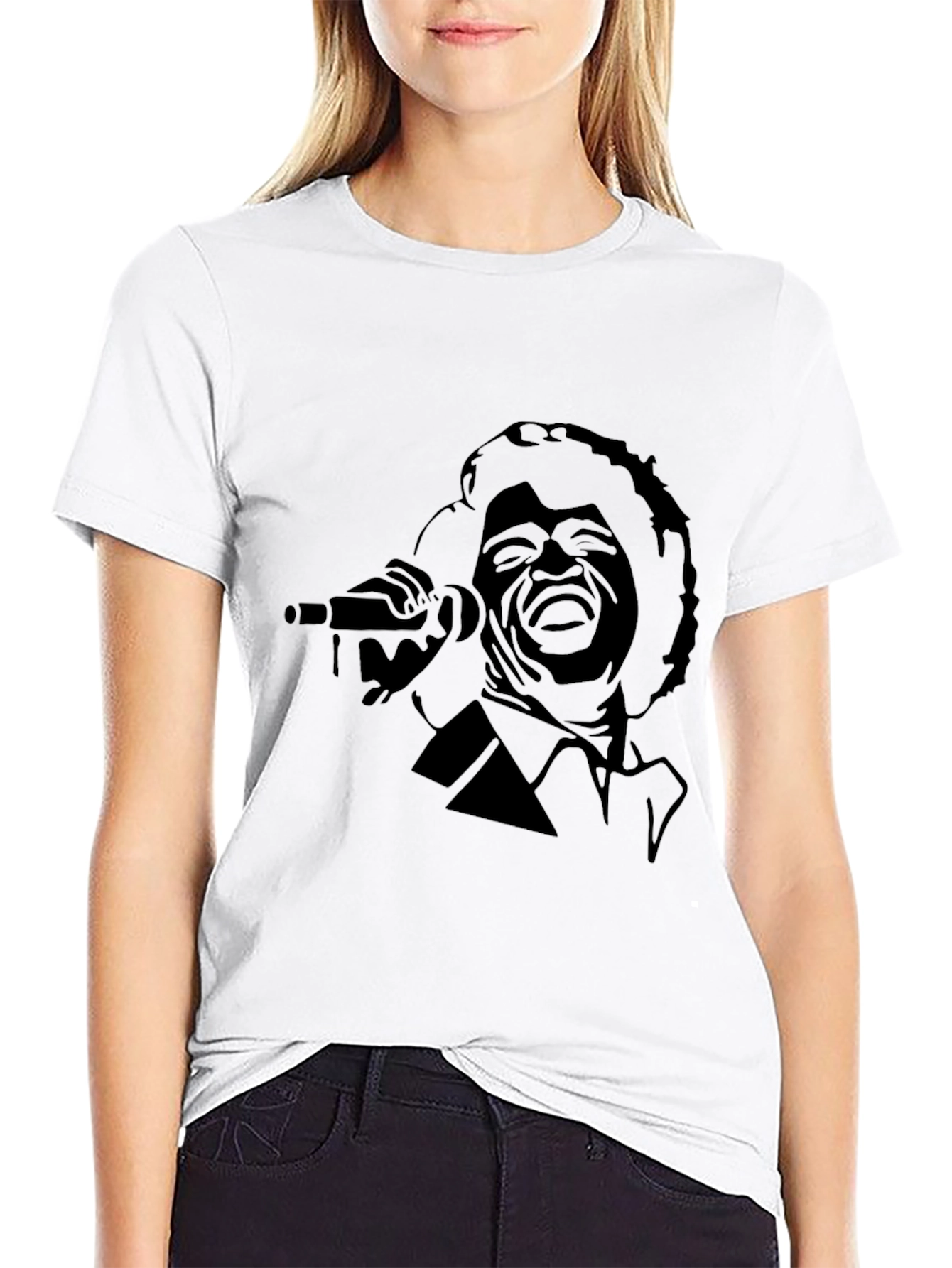 James Brown Graphic Tee - Black Cotton T-Shirt