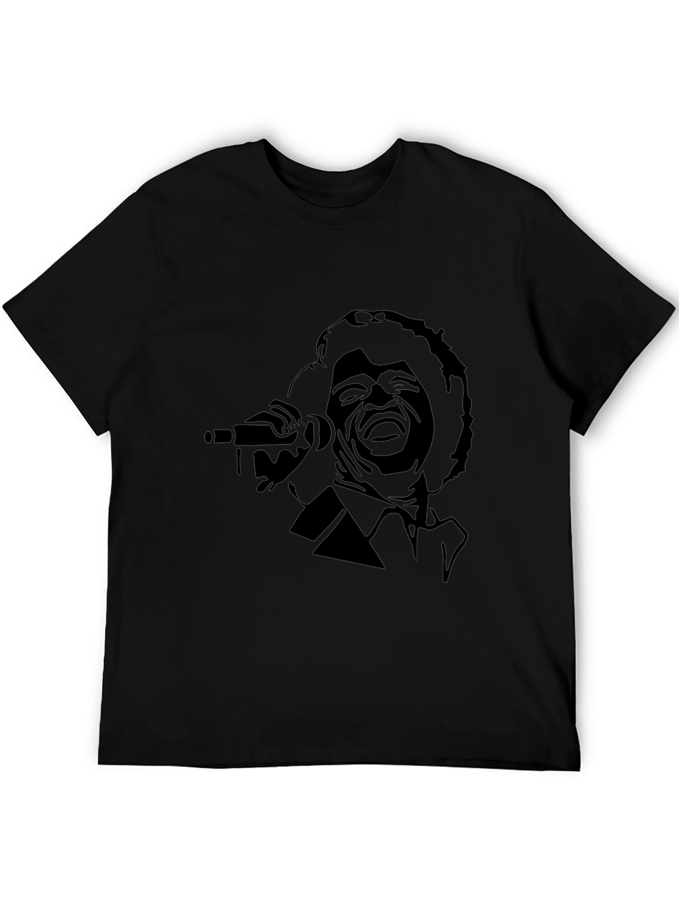James Brown Graphic Tee - Black Cotton T-Shirt