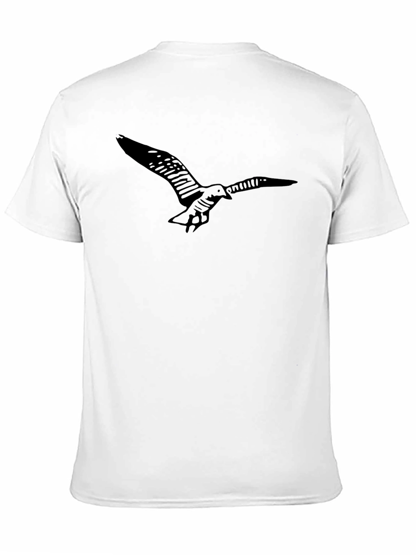 Mens Black Bird Graphic Tee - Stylish Comfort
