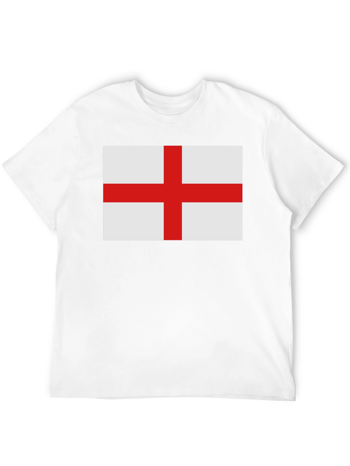 England Flag T-Shirt - Black Cotton Tee