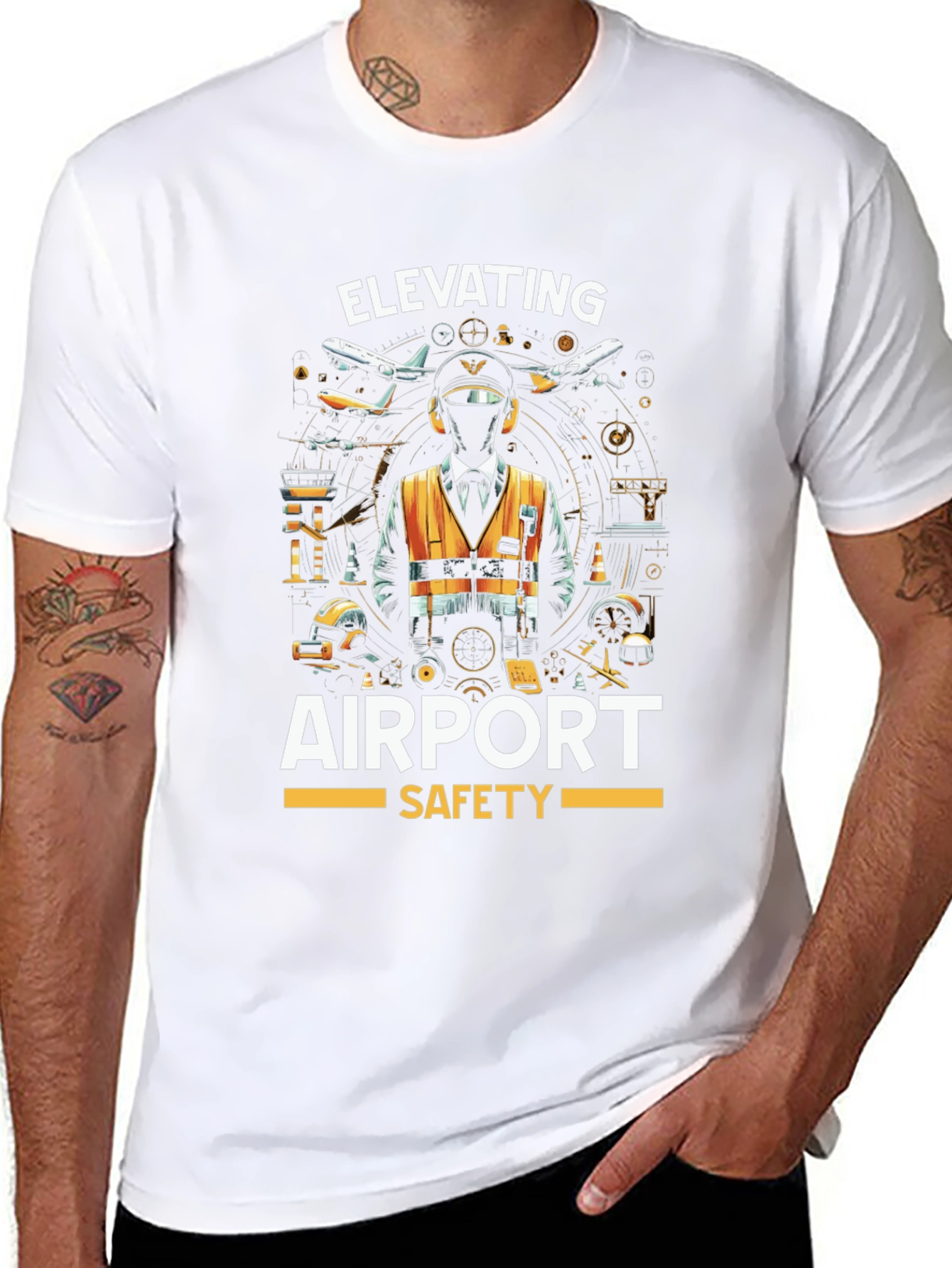 Elevating Airport Safety Graphic T-Shirt