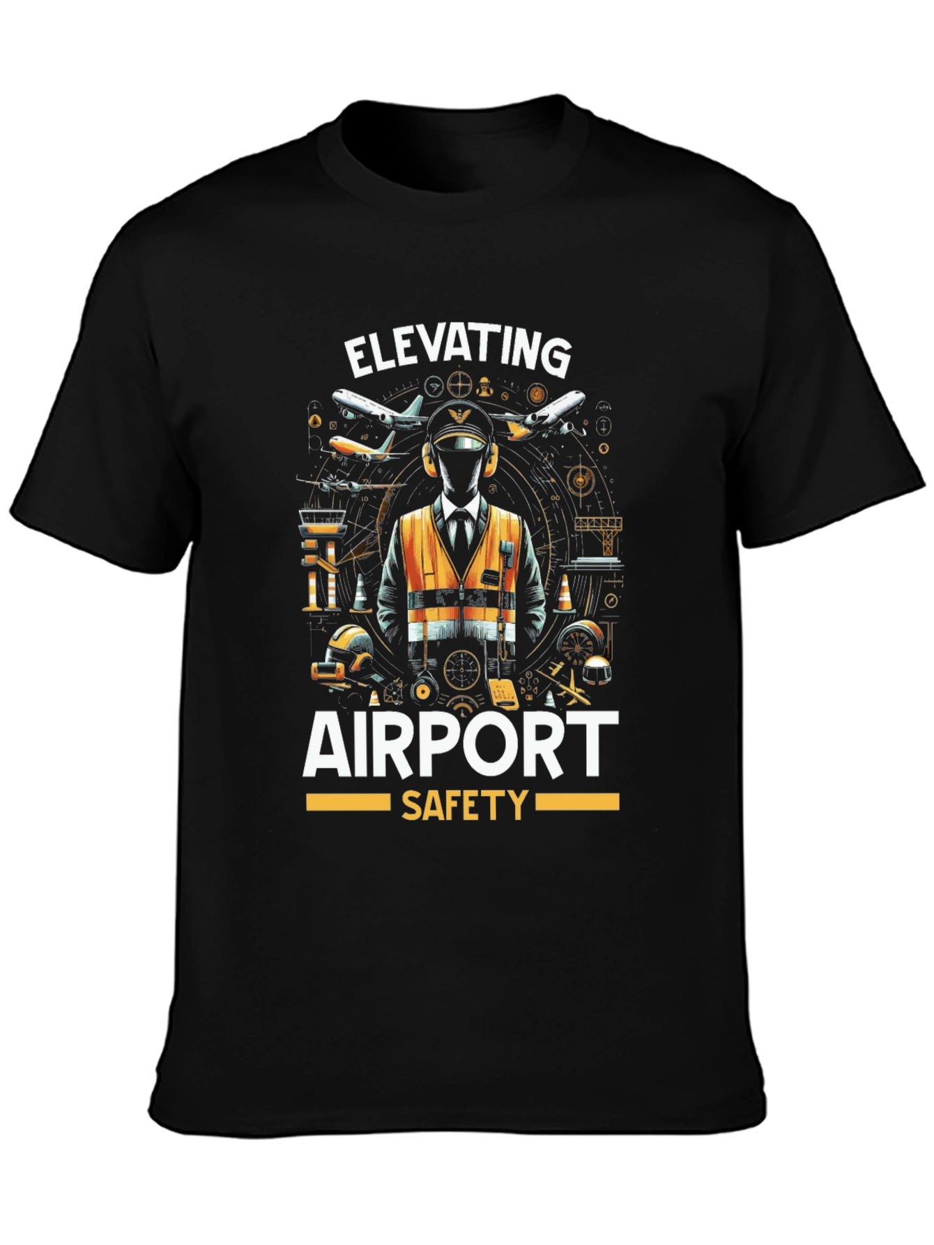 Elevating Airport Safety Graphic T-Shirt