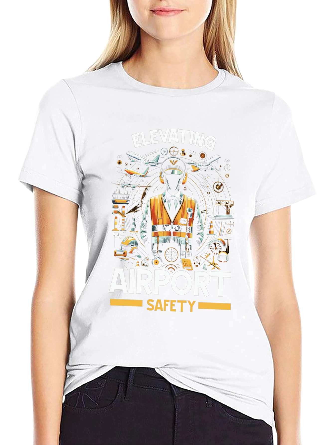Elevating Airport Safety Graphic T-Shirt