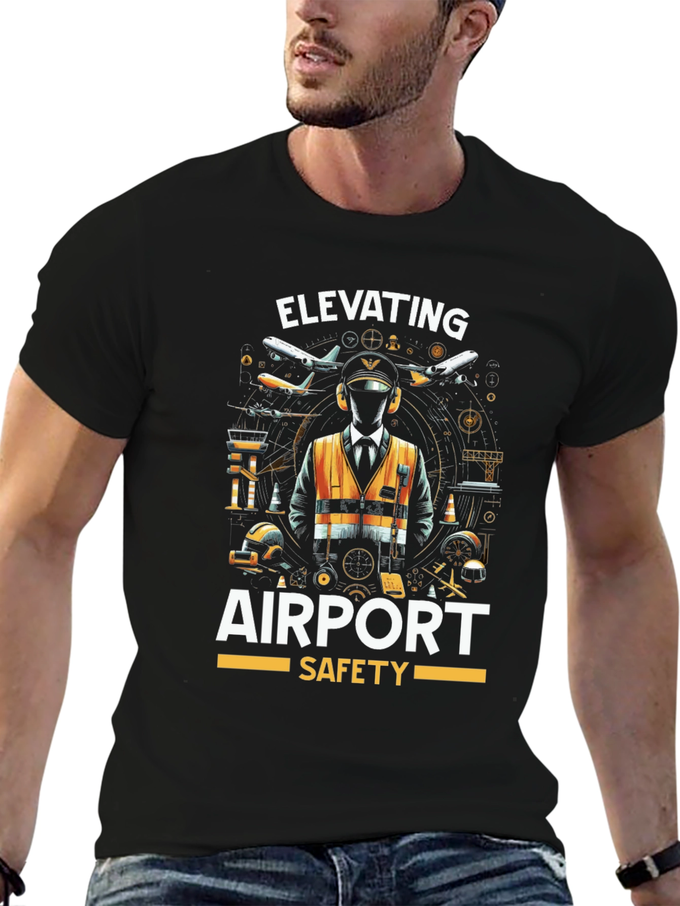 Elevating Airport Safety Graphic T-Shirt