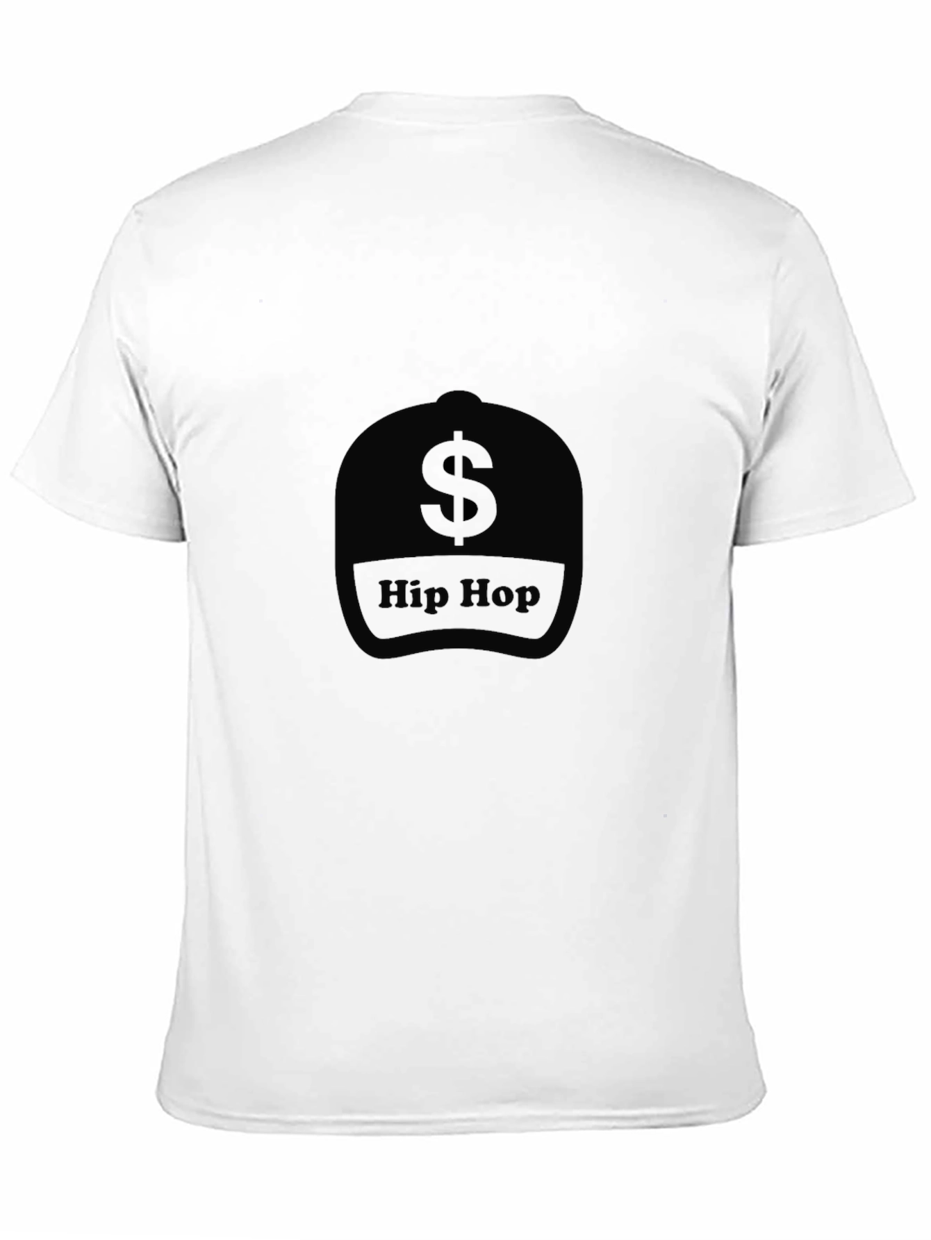 Hip Hop Dollar Sign Graphic Tee - Black
