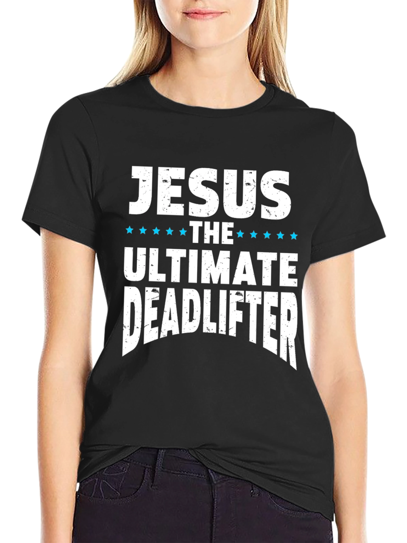 Jesus The Ultimate Deadlifter Graphic T-Shirt
