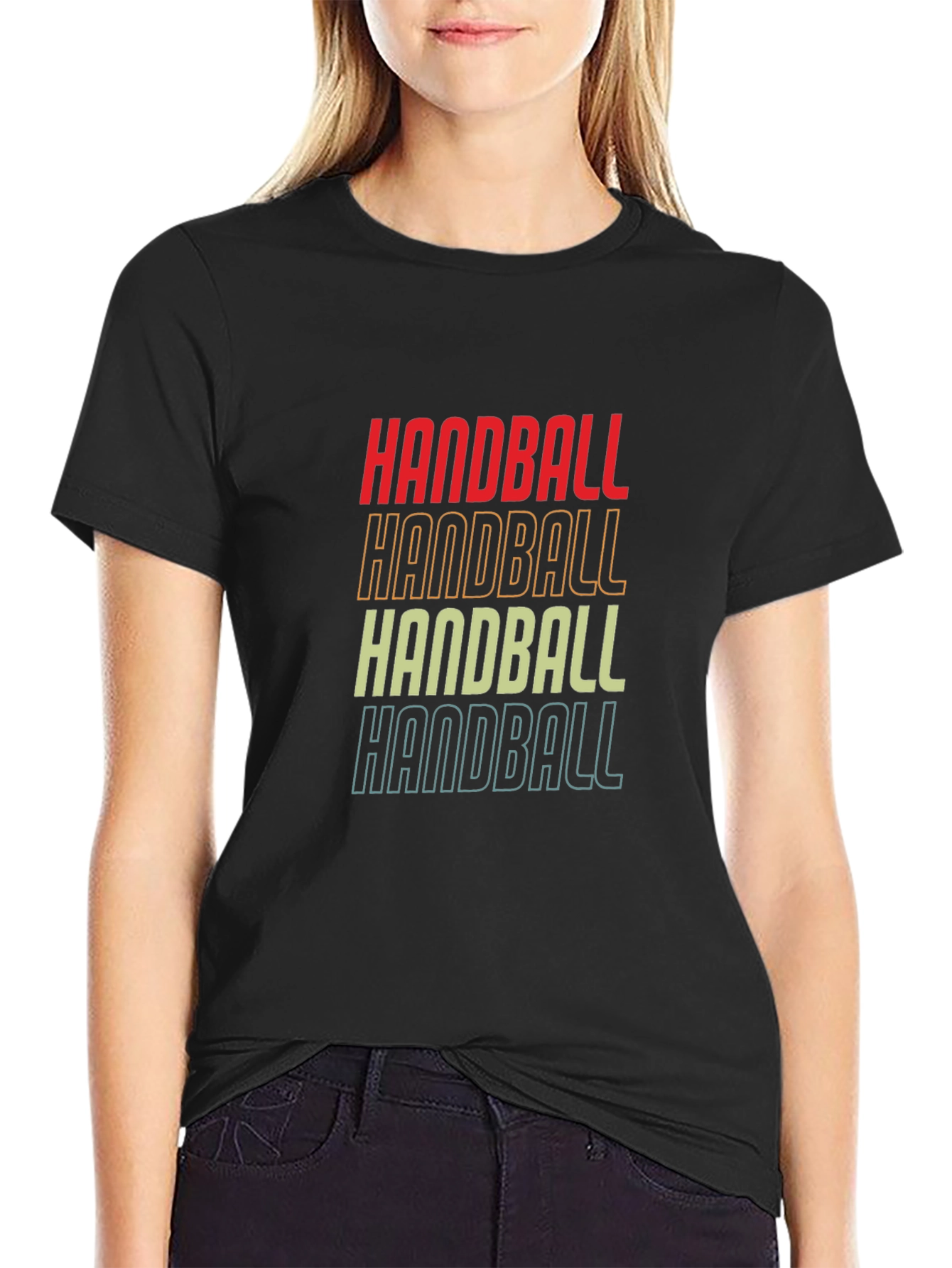 Retro Handball T-Shirt Sport Graphic Tee