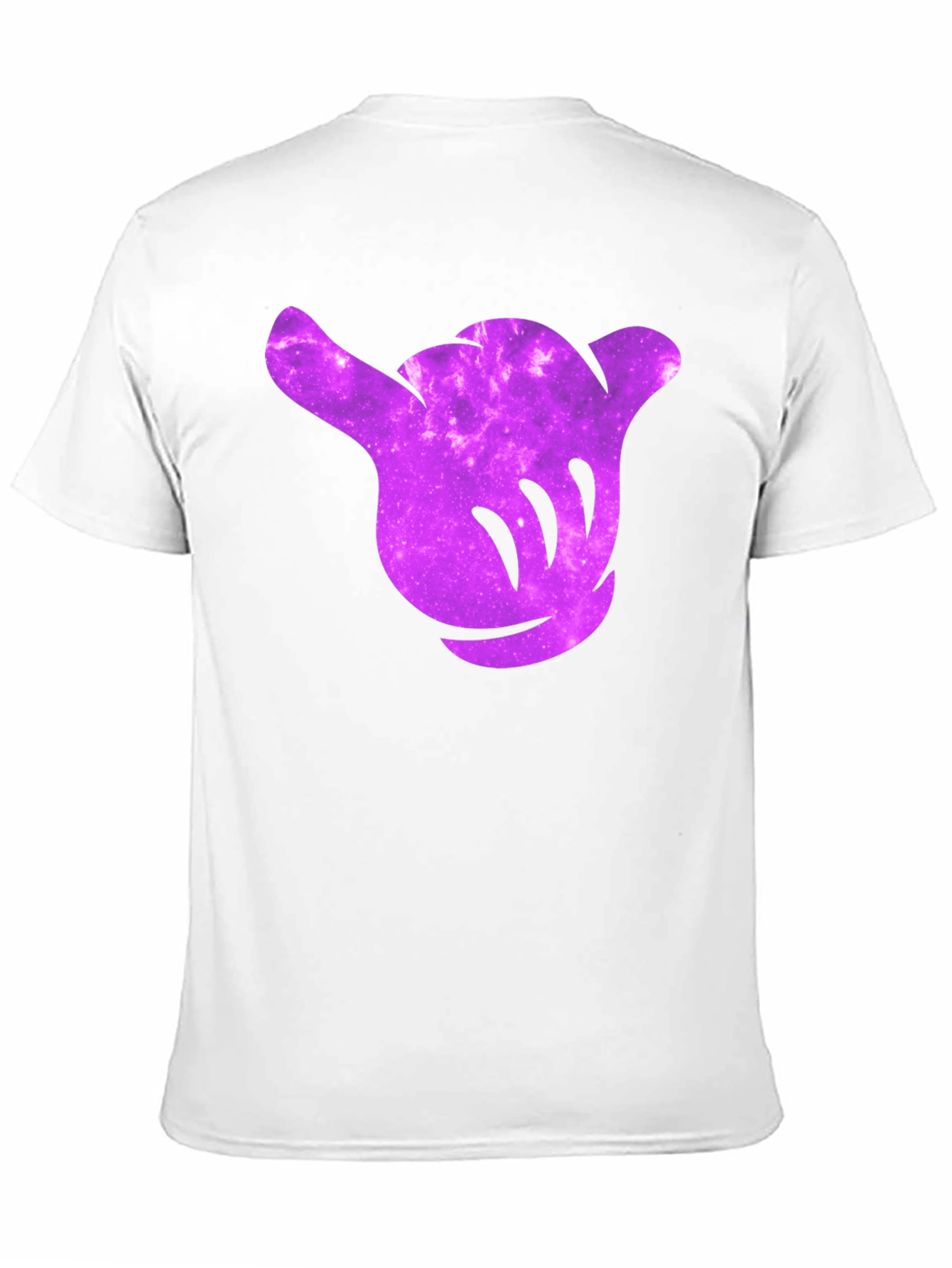 Cosmic Shaka Hand Graphic Tee - Black
