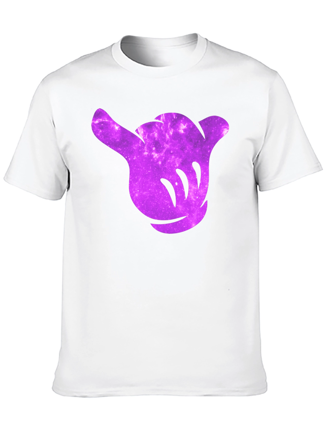 Cosmic Shaka Hand Graphic Tee - Black