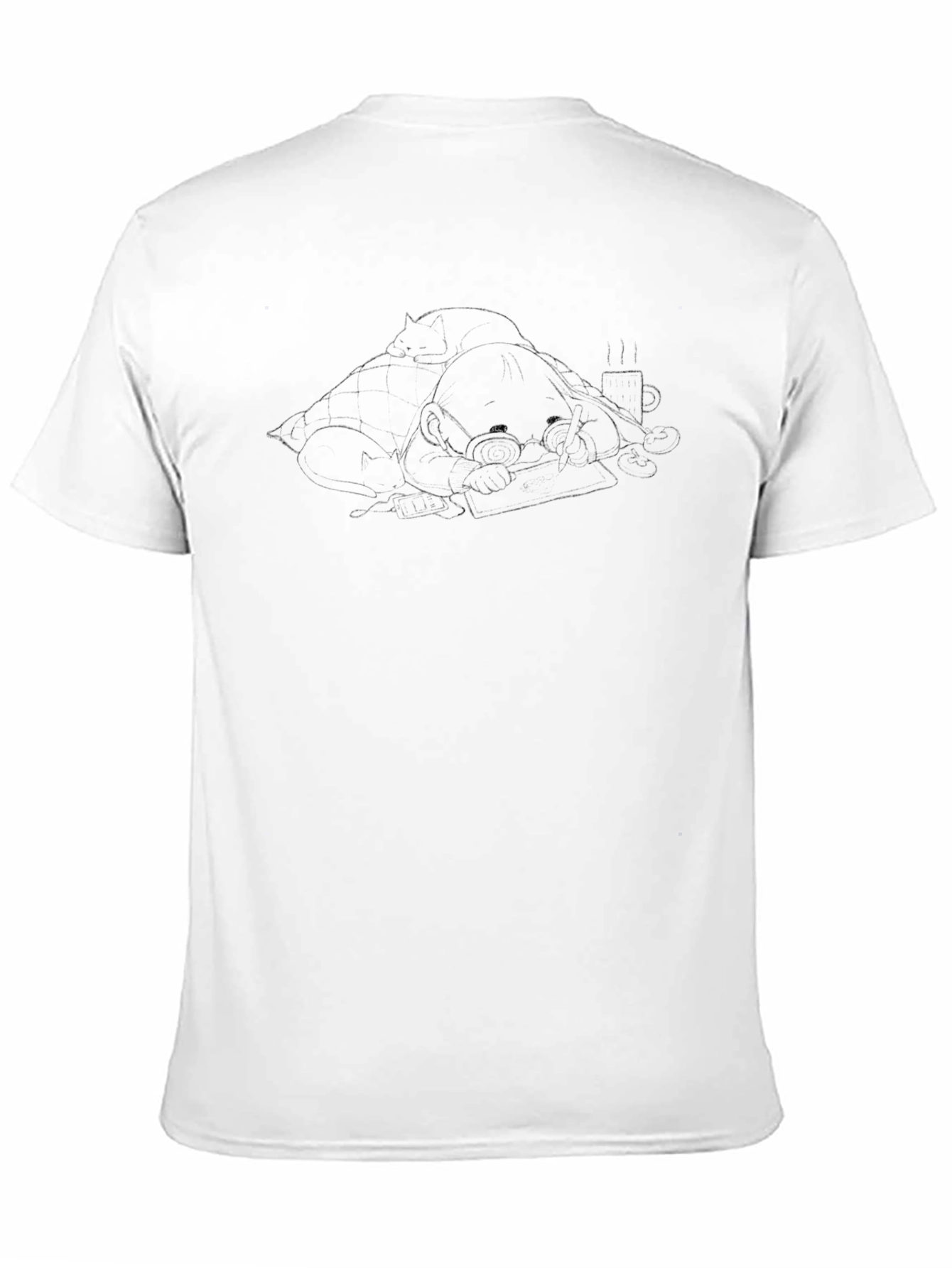 Cozy Reader T-Shirt - Relaxed Style