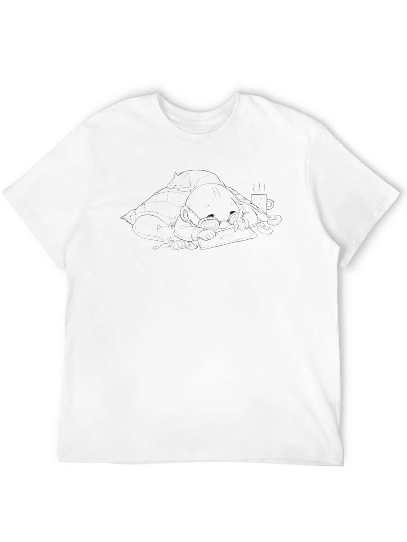 Cozy Reader T-Shirt - Relaxed Style