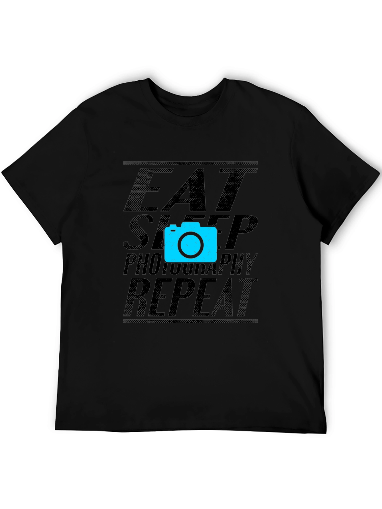 Eat Sleep Photography Repeat Black T-Shirt