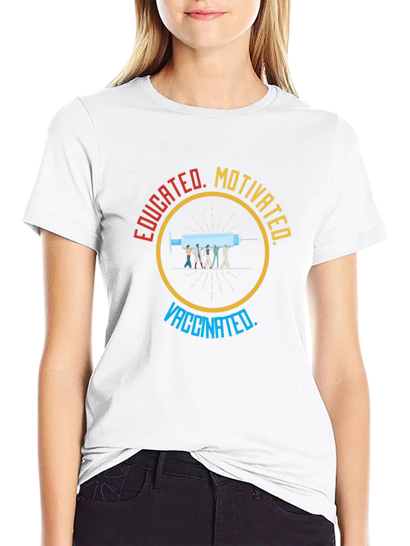 Educated Motivated Vaccinated T-Shirt