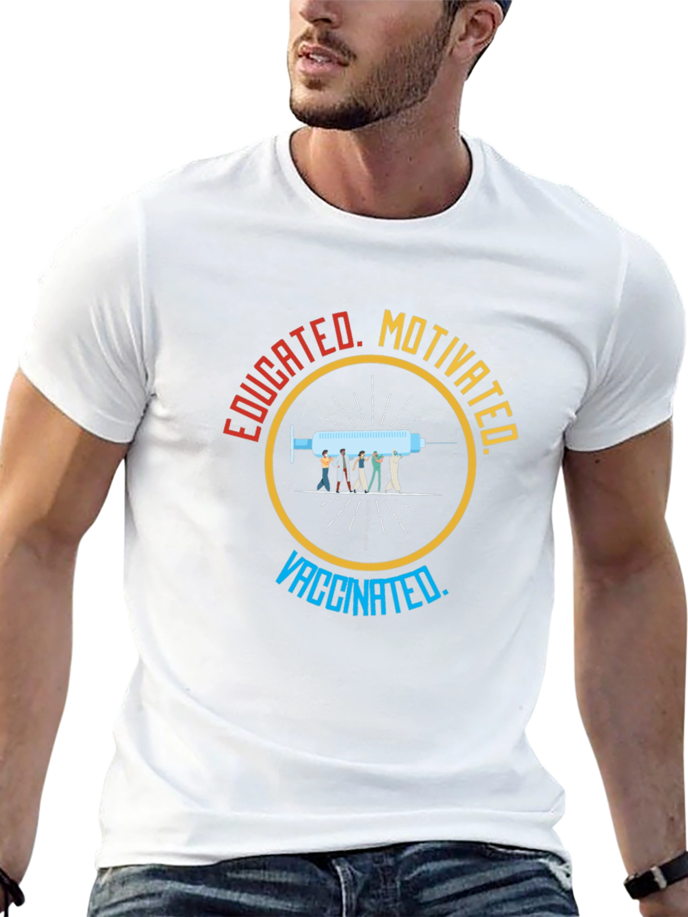 Educated Motivated Vaccinated T-Shirt