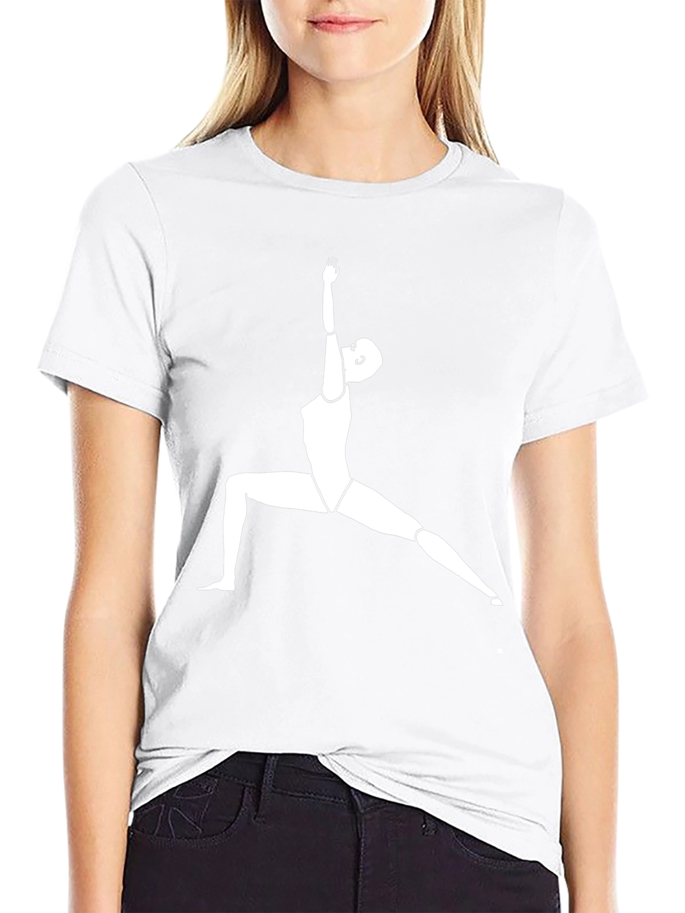 Yoga Pose Graphic Tee - Mens Black T-Shirt