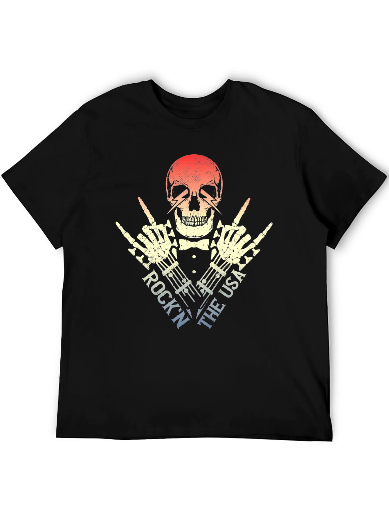 Rock N The USA Skeleton T-Shirt