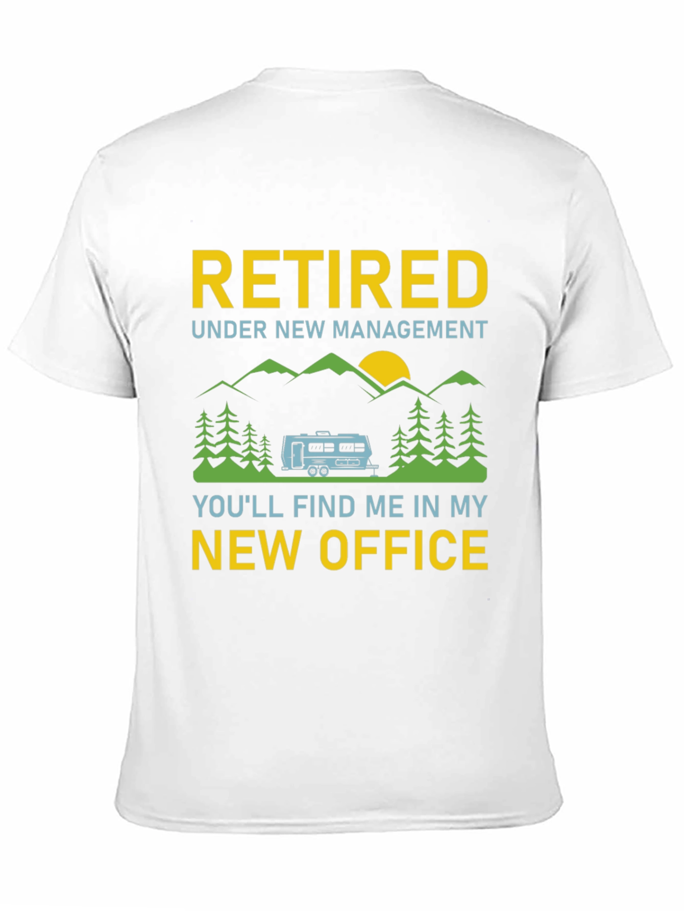 Retired New Office Camping T-Shirt