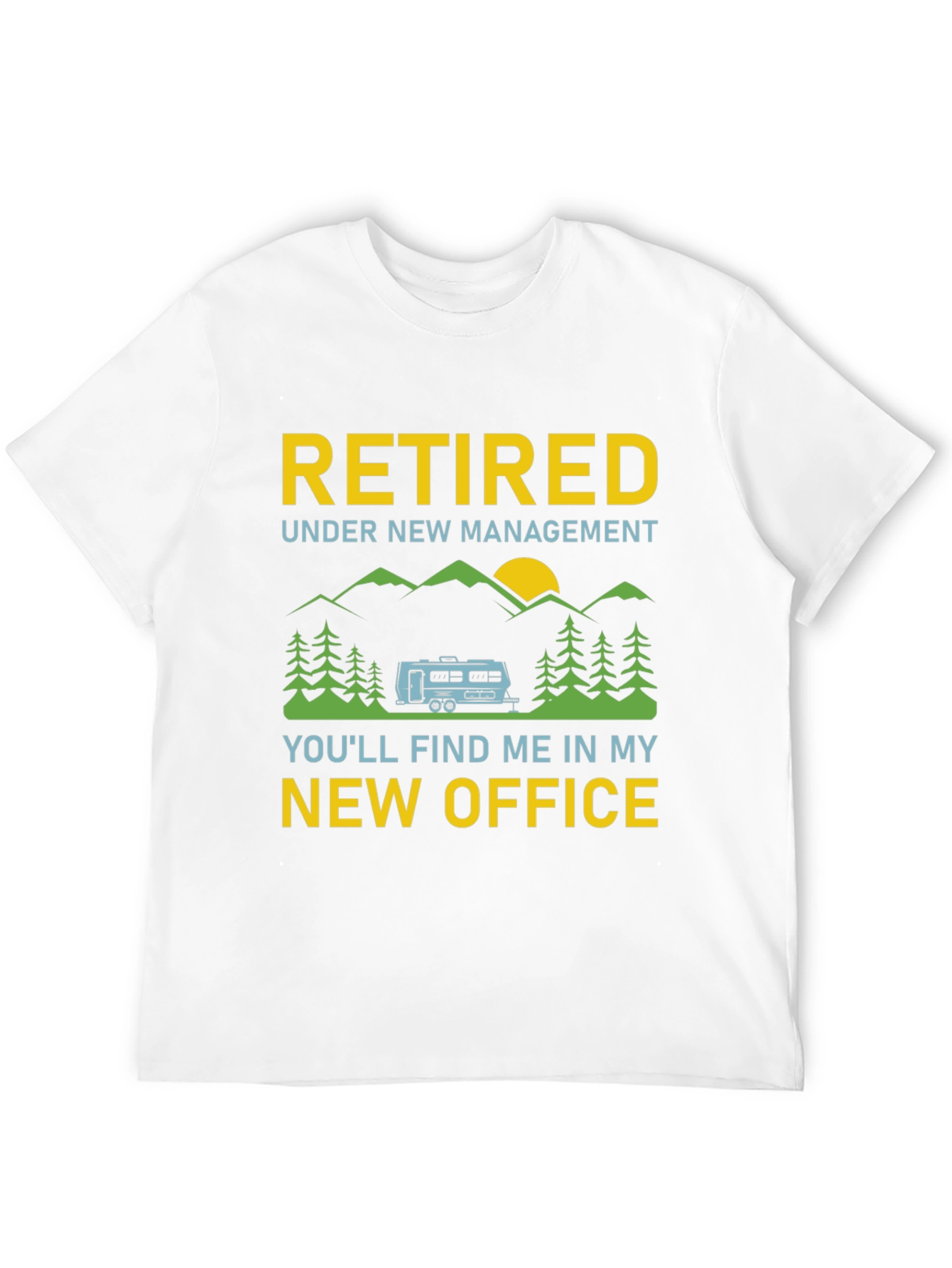 Retired New Office Camping T-Shirt