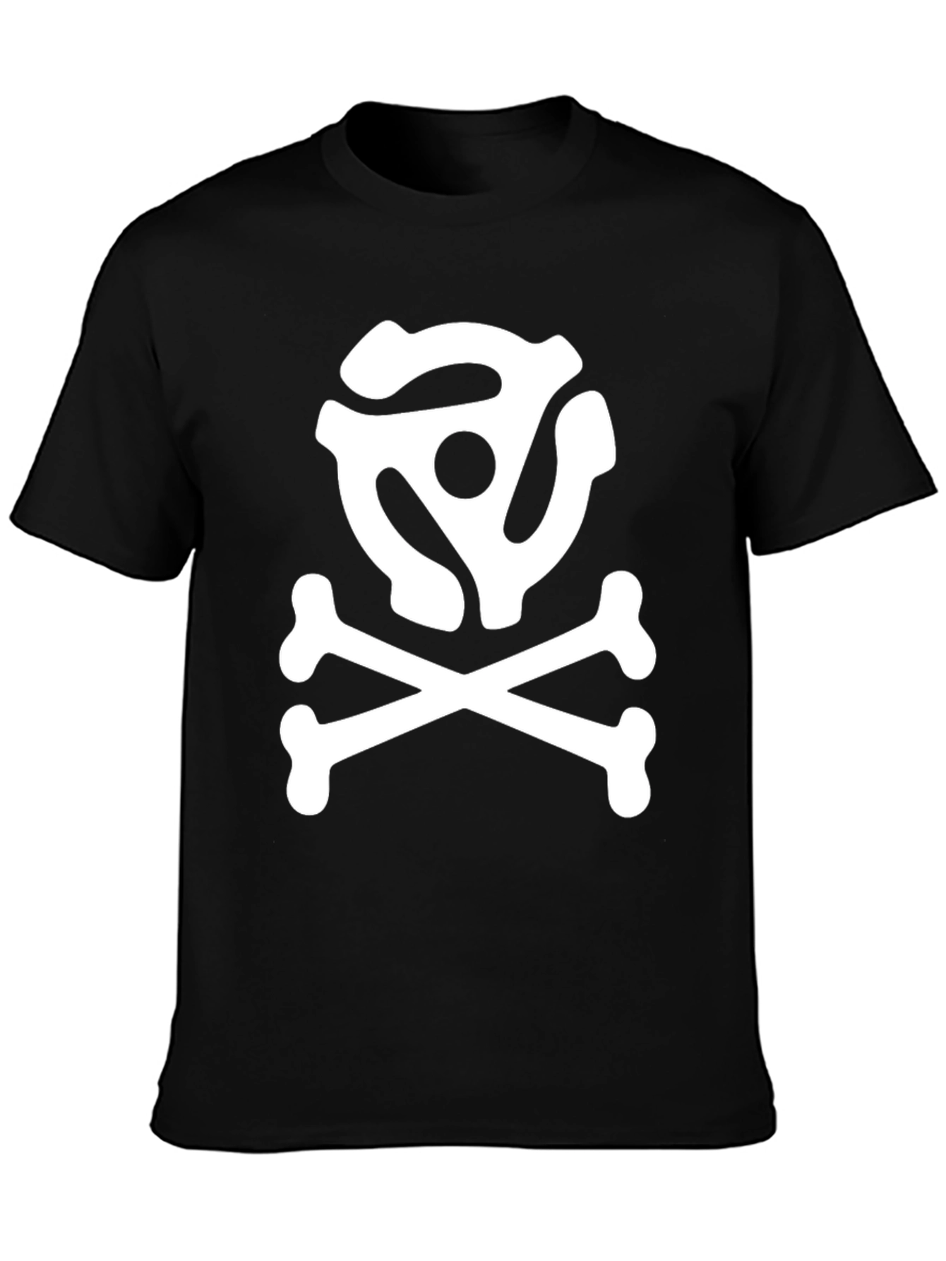 DJ Skull and Crossbones T-Shirt - Black