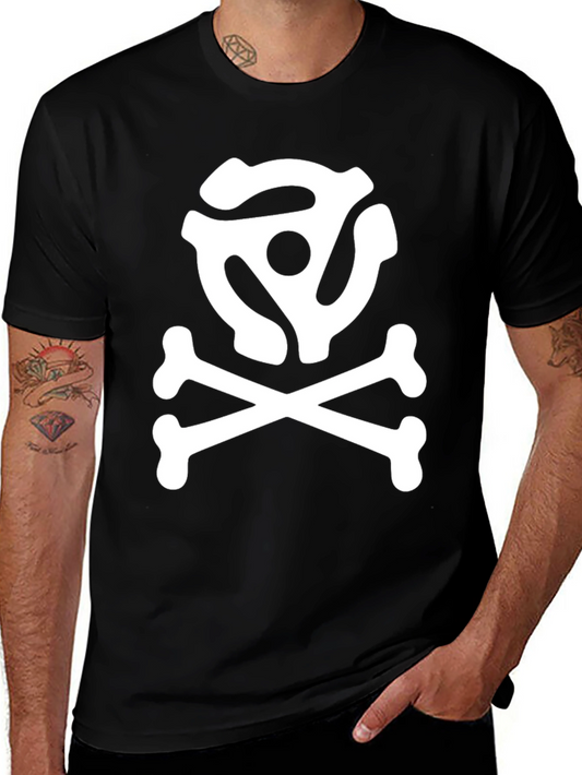 DJ Skull and Crossbones T-Shirt - Black