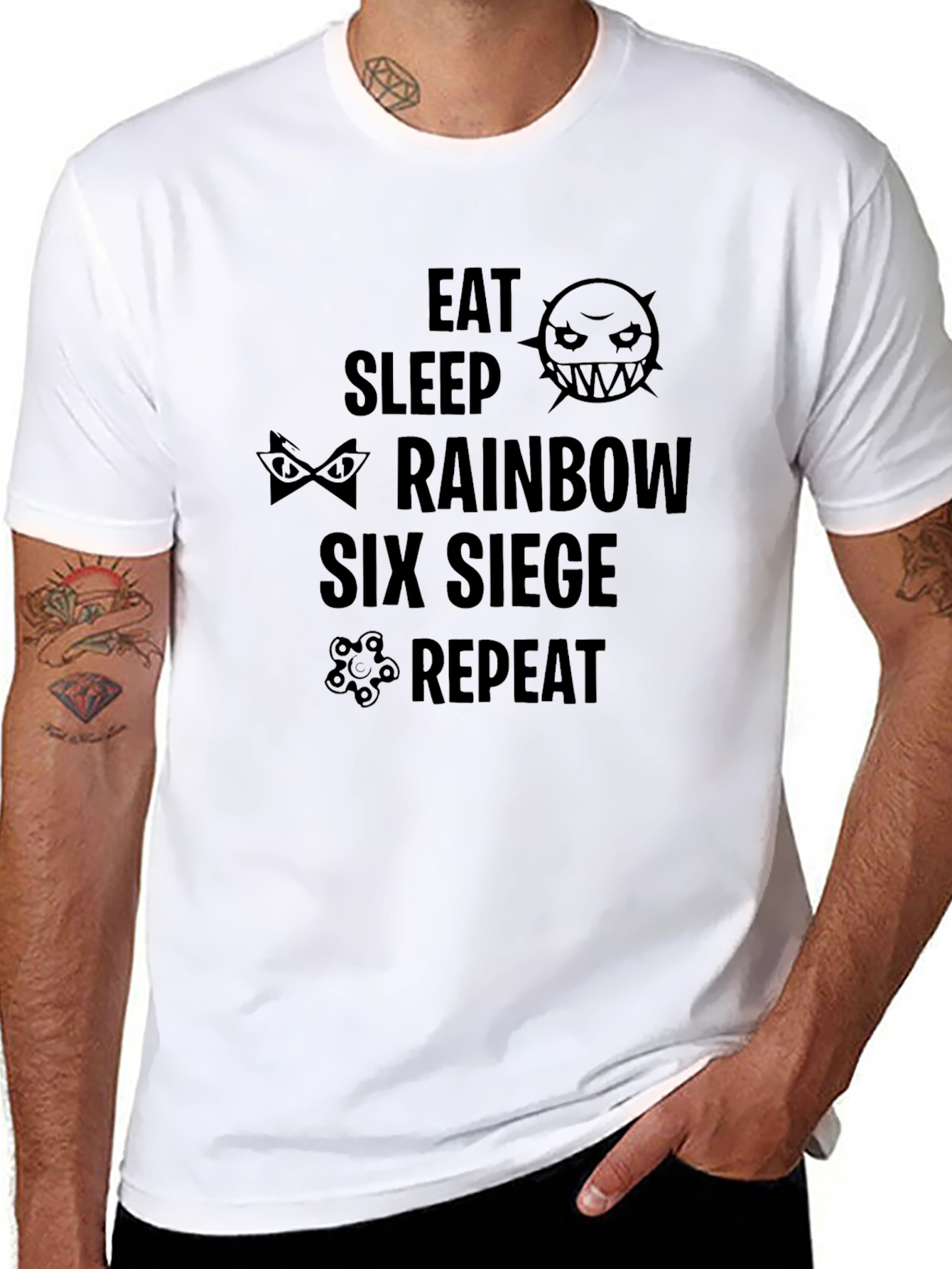 Eat Sleep Rainbow Six Siege Repeat T-Shirt