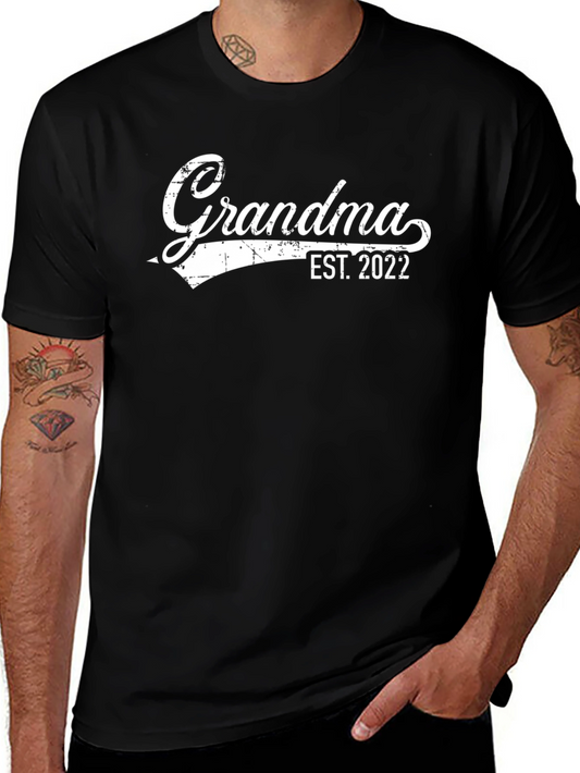Grandma Est. 2022 T-Shirt - New Grandmother Gift