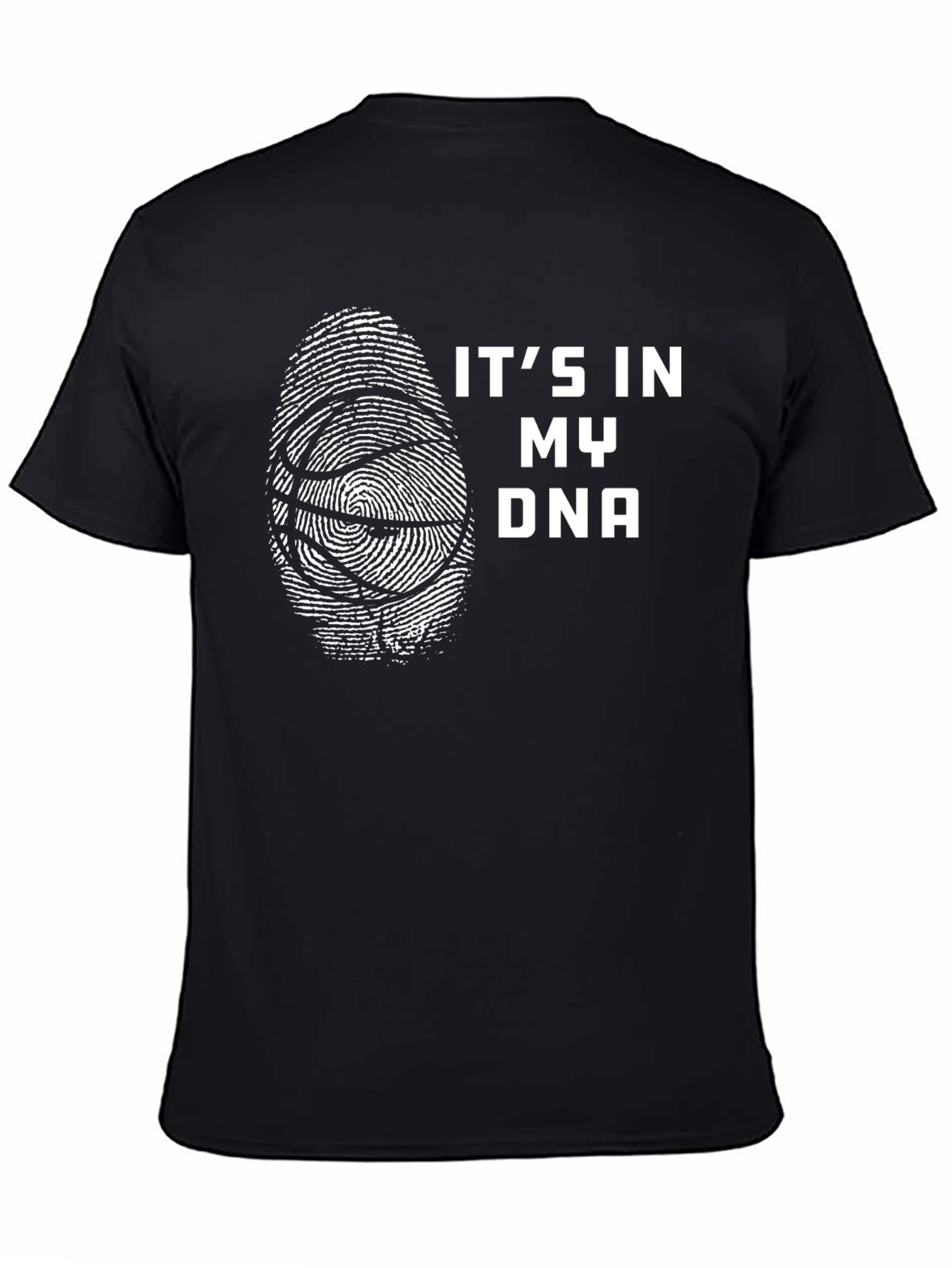 Basketball DNA T-Shirt - Black Graphic Tee