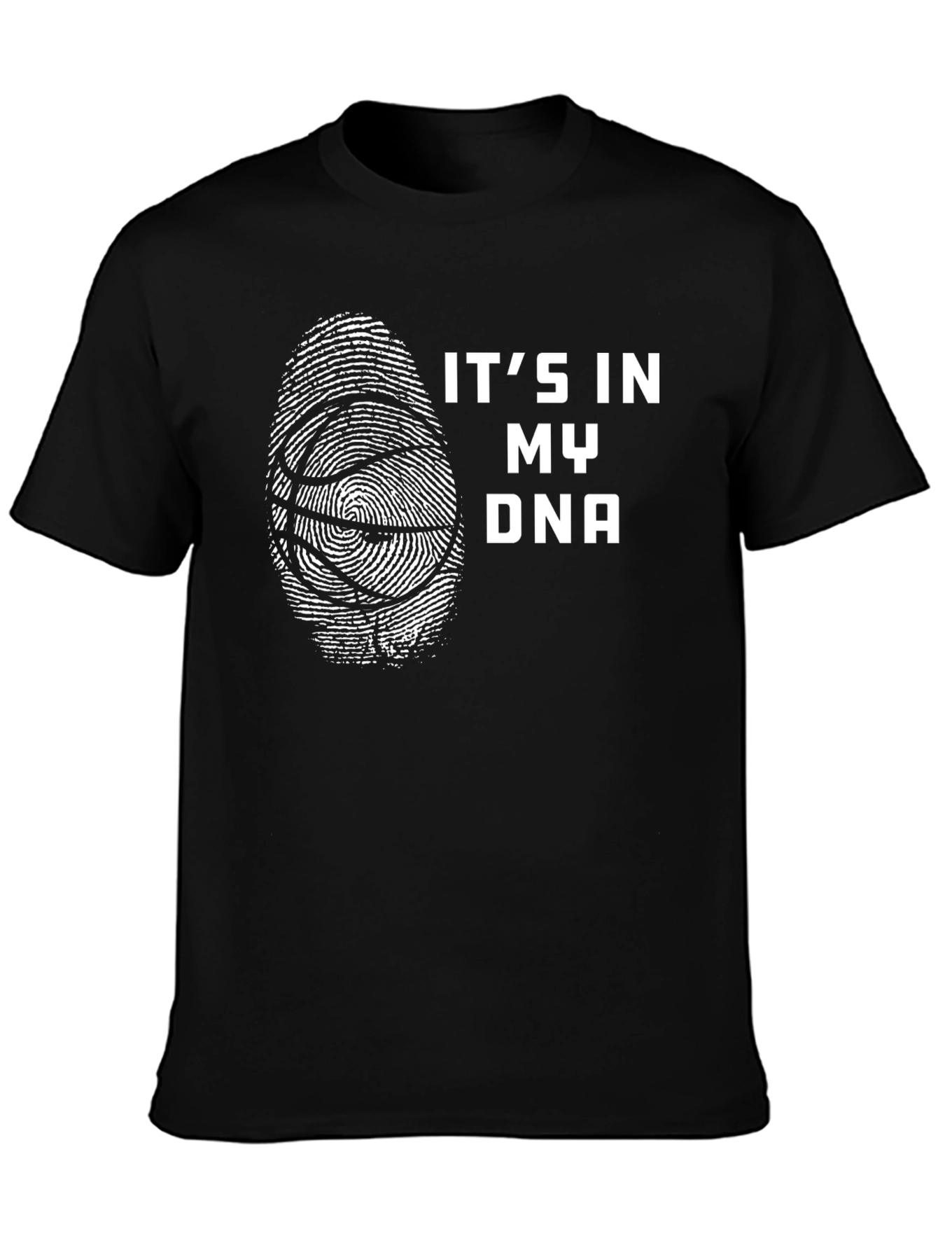 Basketball DNA T-Shirt - Black Graphic Tee