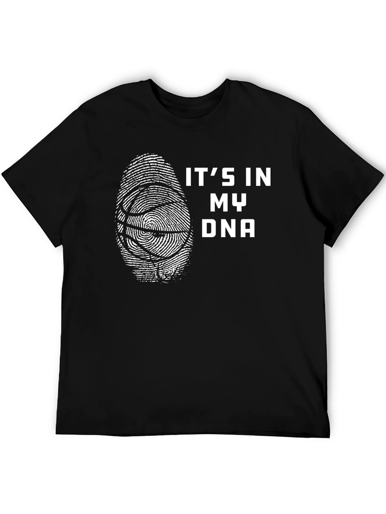 Basketball DNA T-Shirt - Black Graphic Tee