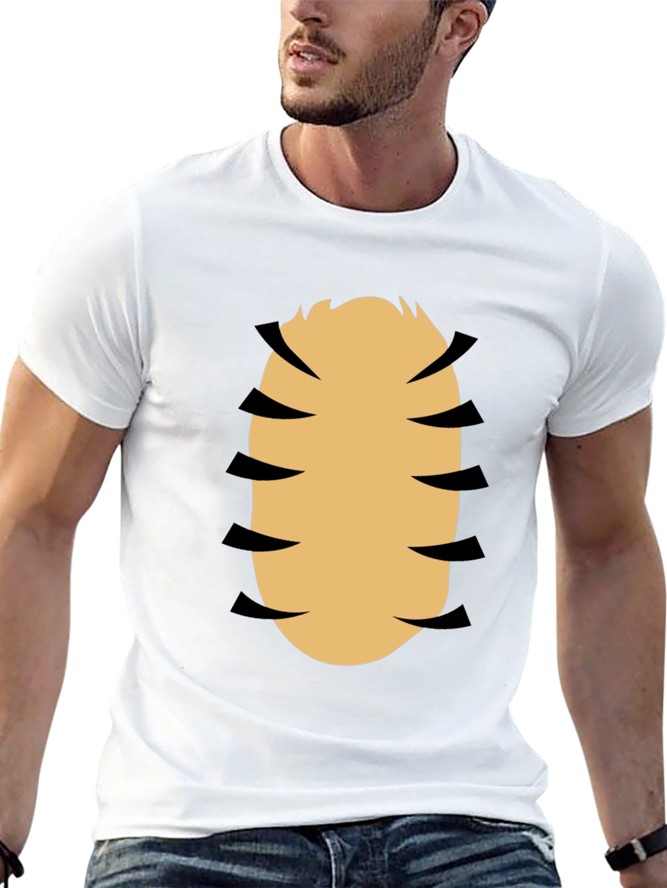 Funny Ripped Shirt Tiger Costume T-Shirt