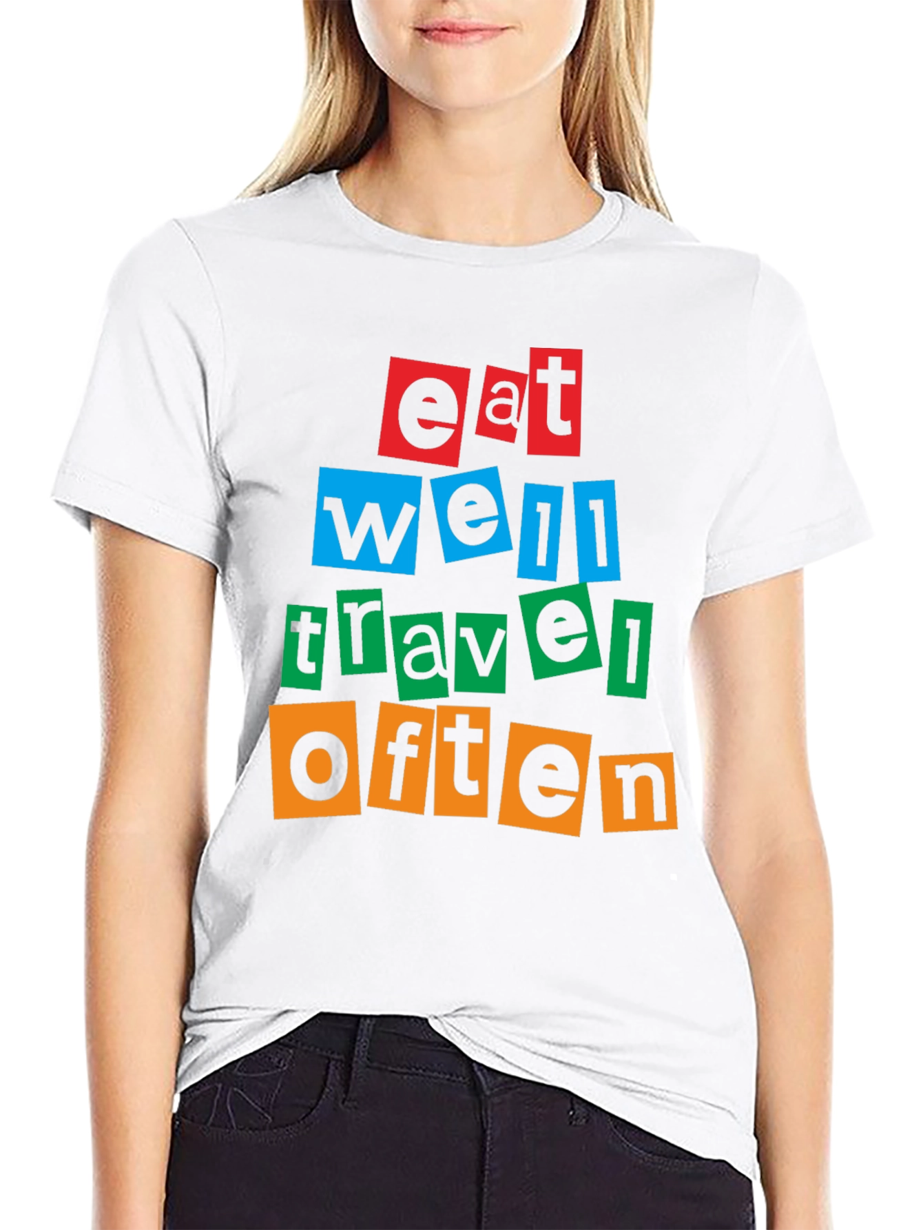 Eat Well Travel Often Graphic T-Shirt