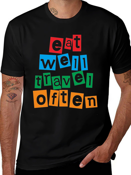 Eat Well Travel Often Graphic T-Shirt
