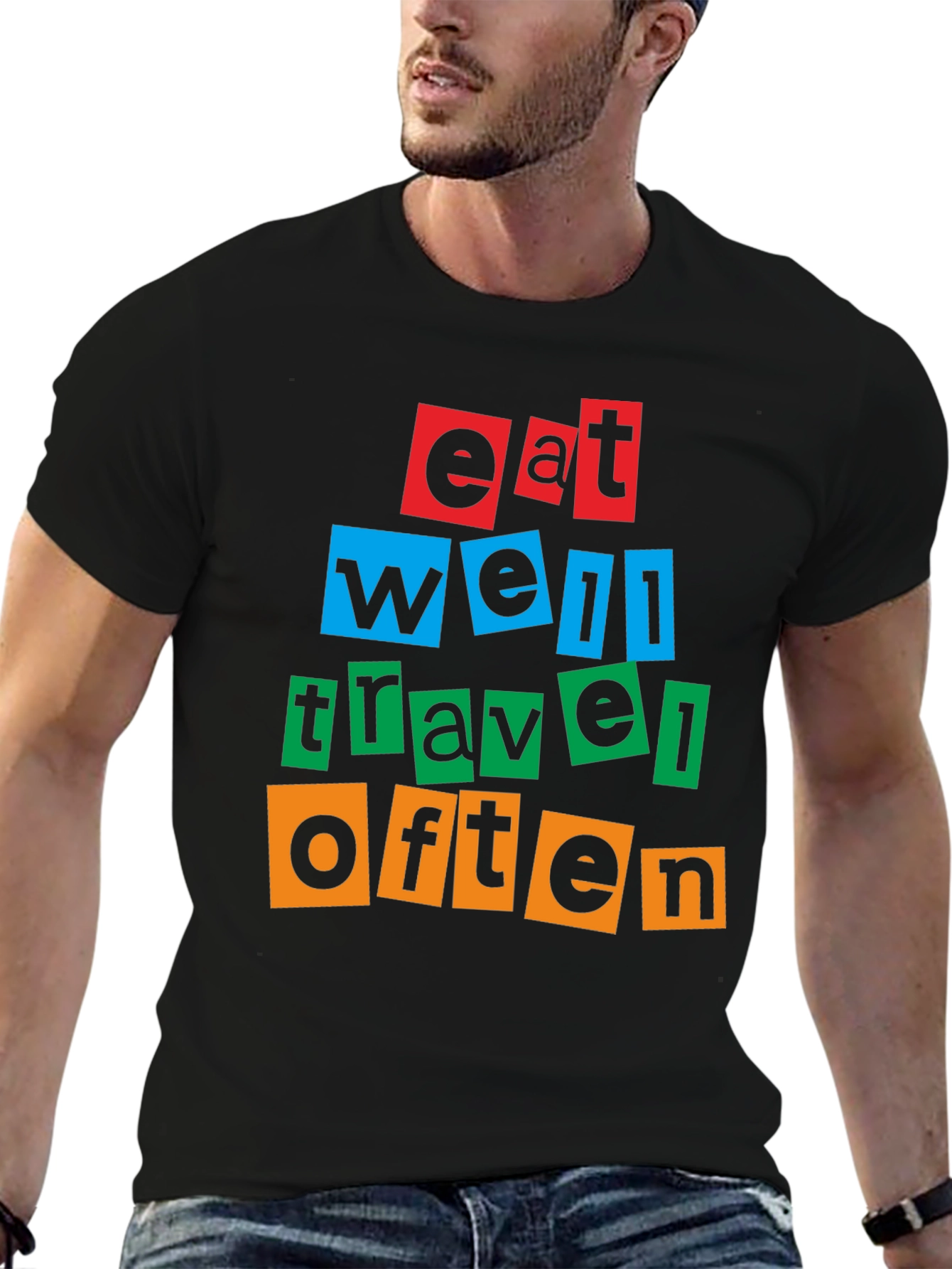 Eat Well Travel Often Graphic T-Shirt