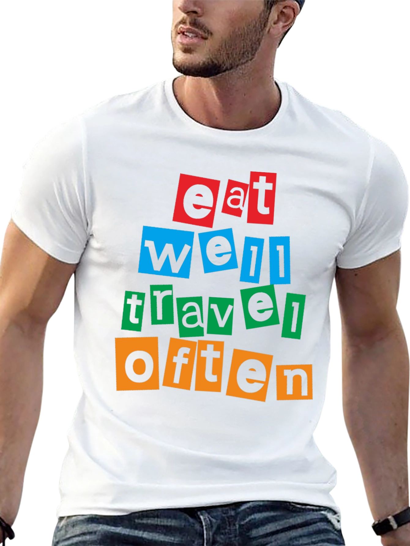 Eat Well Travel Often Graphic T-Shirt
