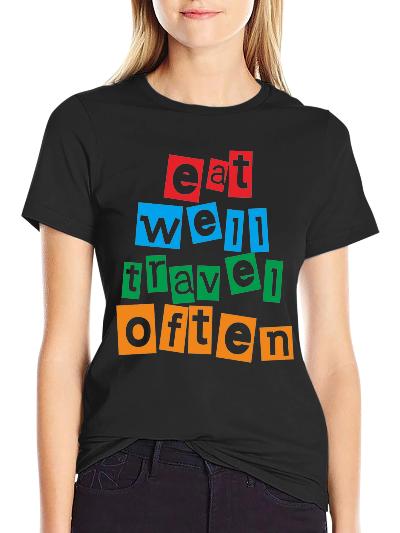 Eat Well Travel Often Graphic T-Shirt