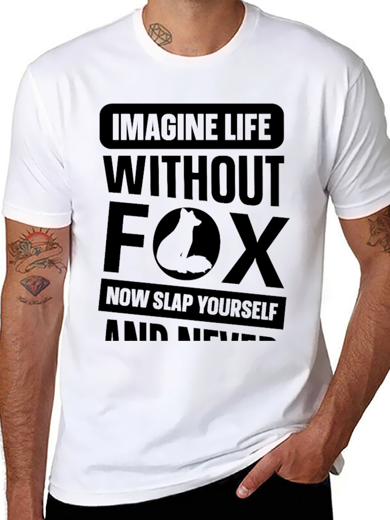 Imagine Life Without Foxes T-Shirt Funny Graphic Tee
