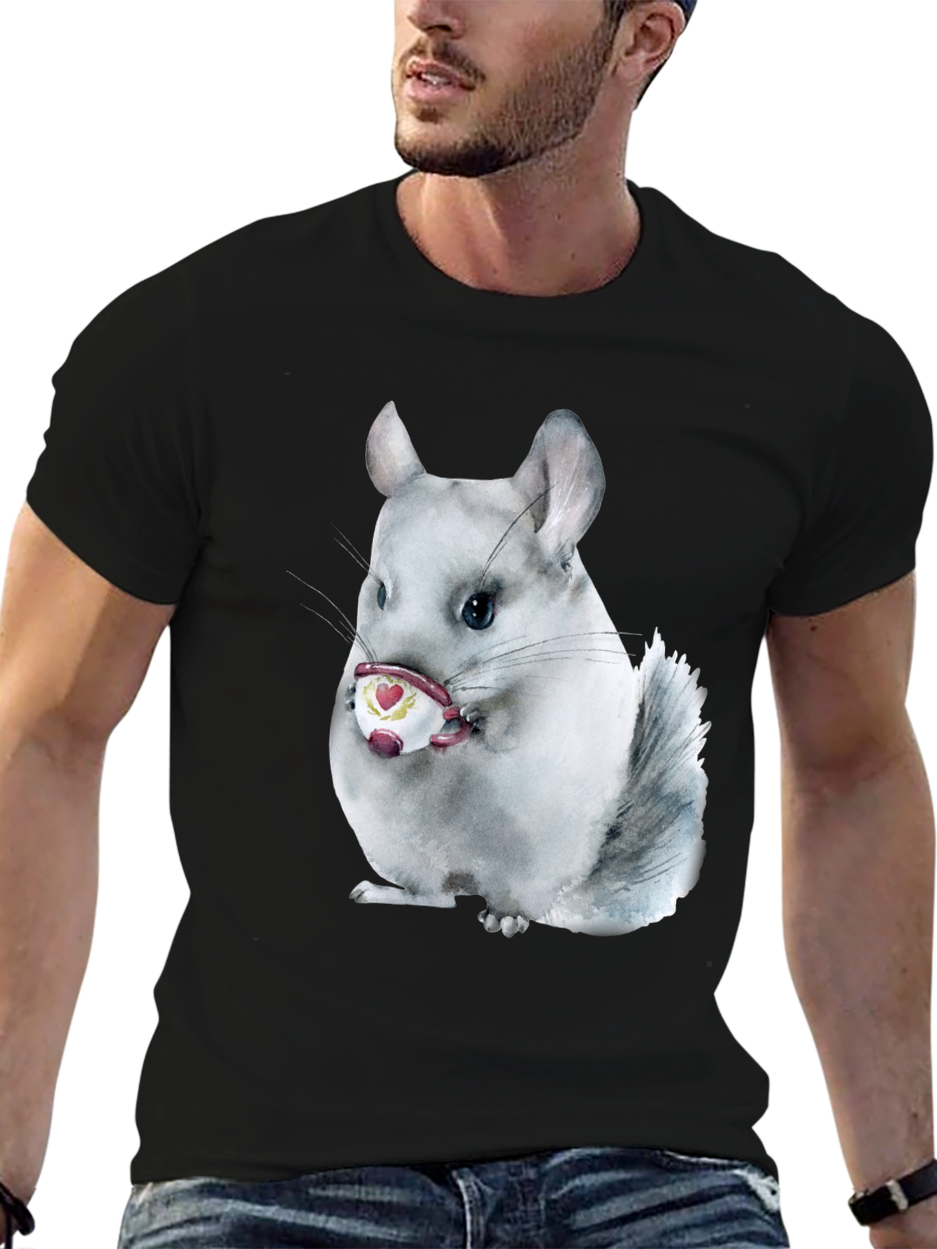 Chinchilla Tea Party T-Shirt - Adorable Graphic Tee