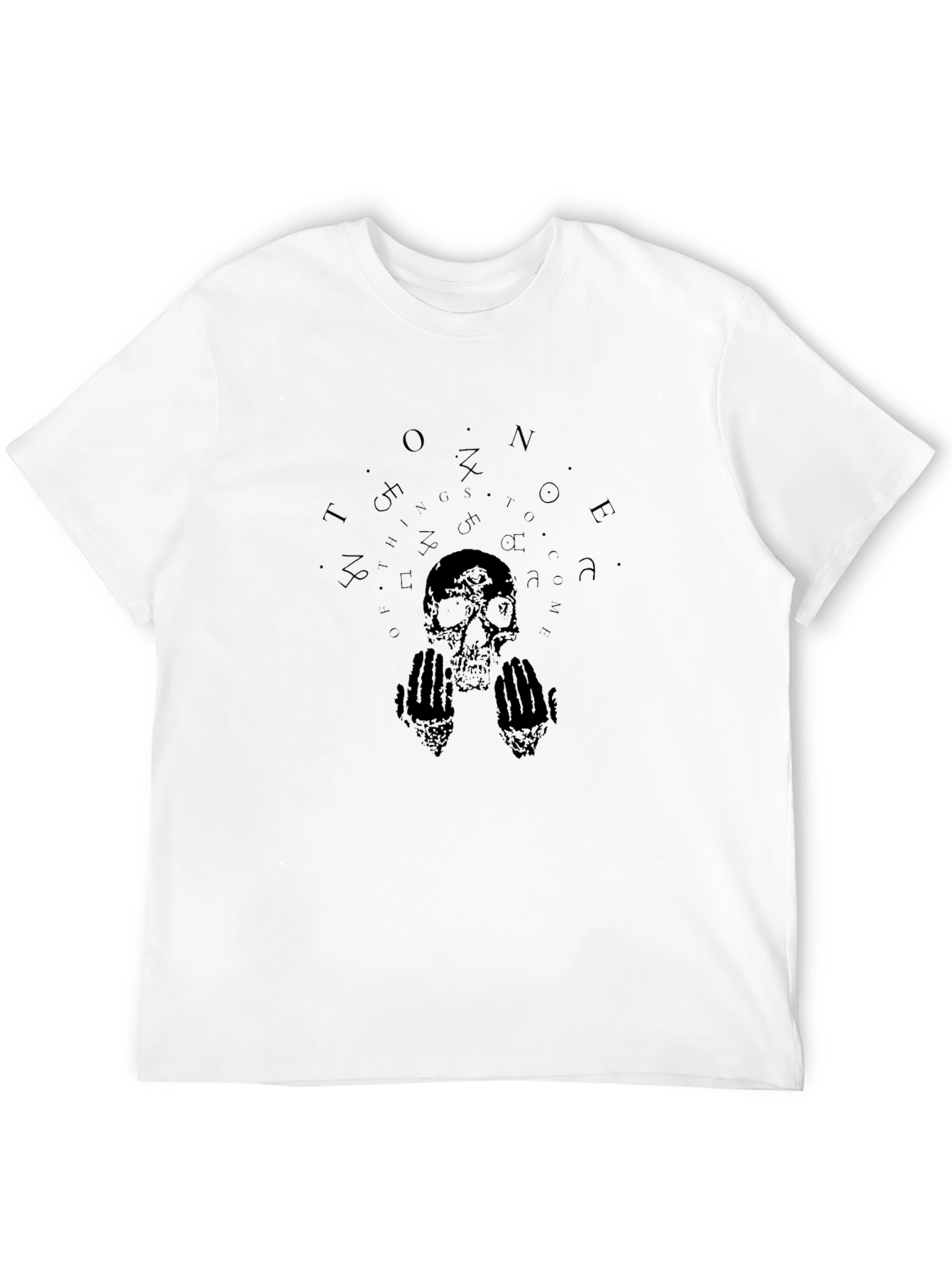 Skull & Hands Graphic Black T-Shirt