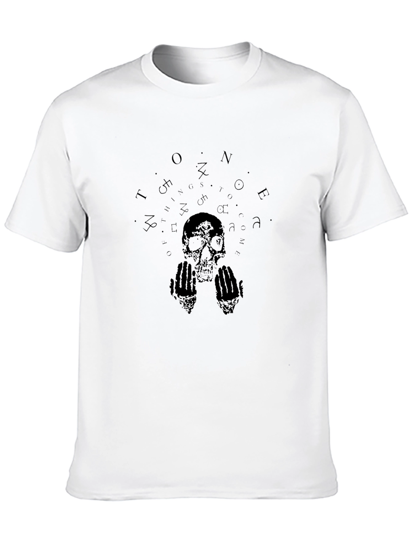 Skull & Hands Graphic Black T-Shirt